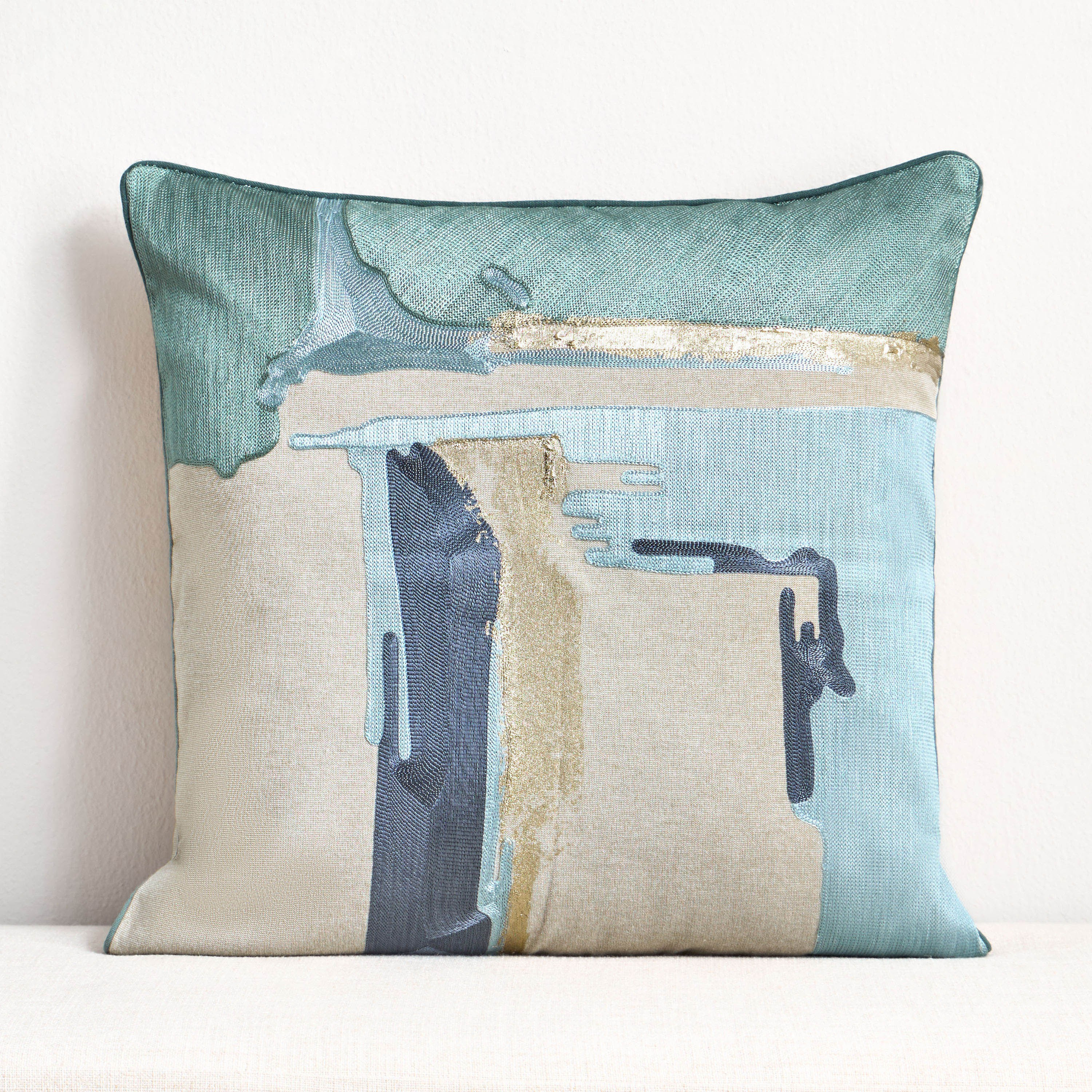 Tivoli Embroidered Filled Cushion - 50x50 cm