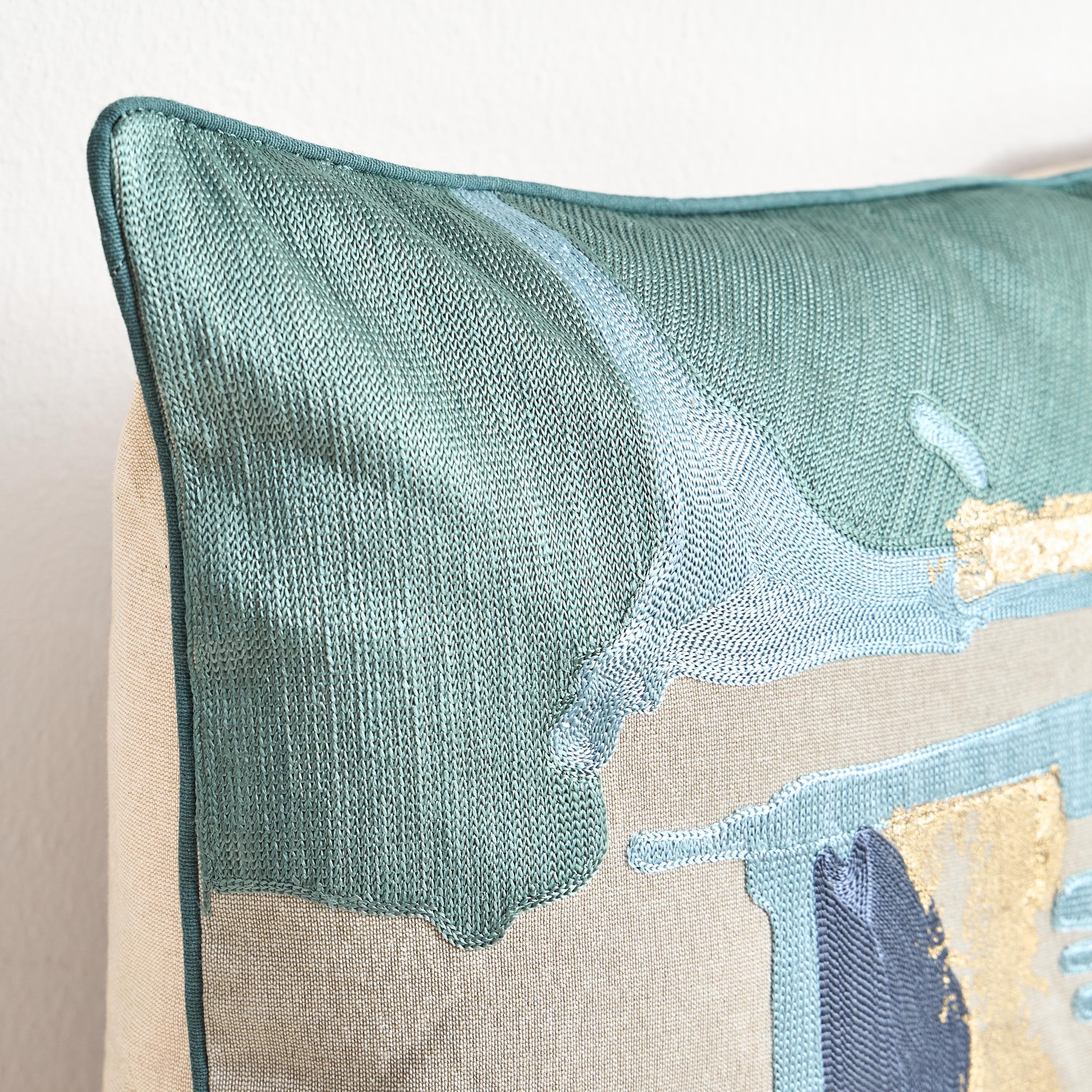 Tivoli Embroidered Filled Cushion - 50x50 cm-household-cushionsandthrows-filledcushions-decorativecushions-image-2