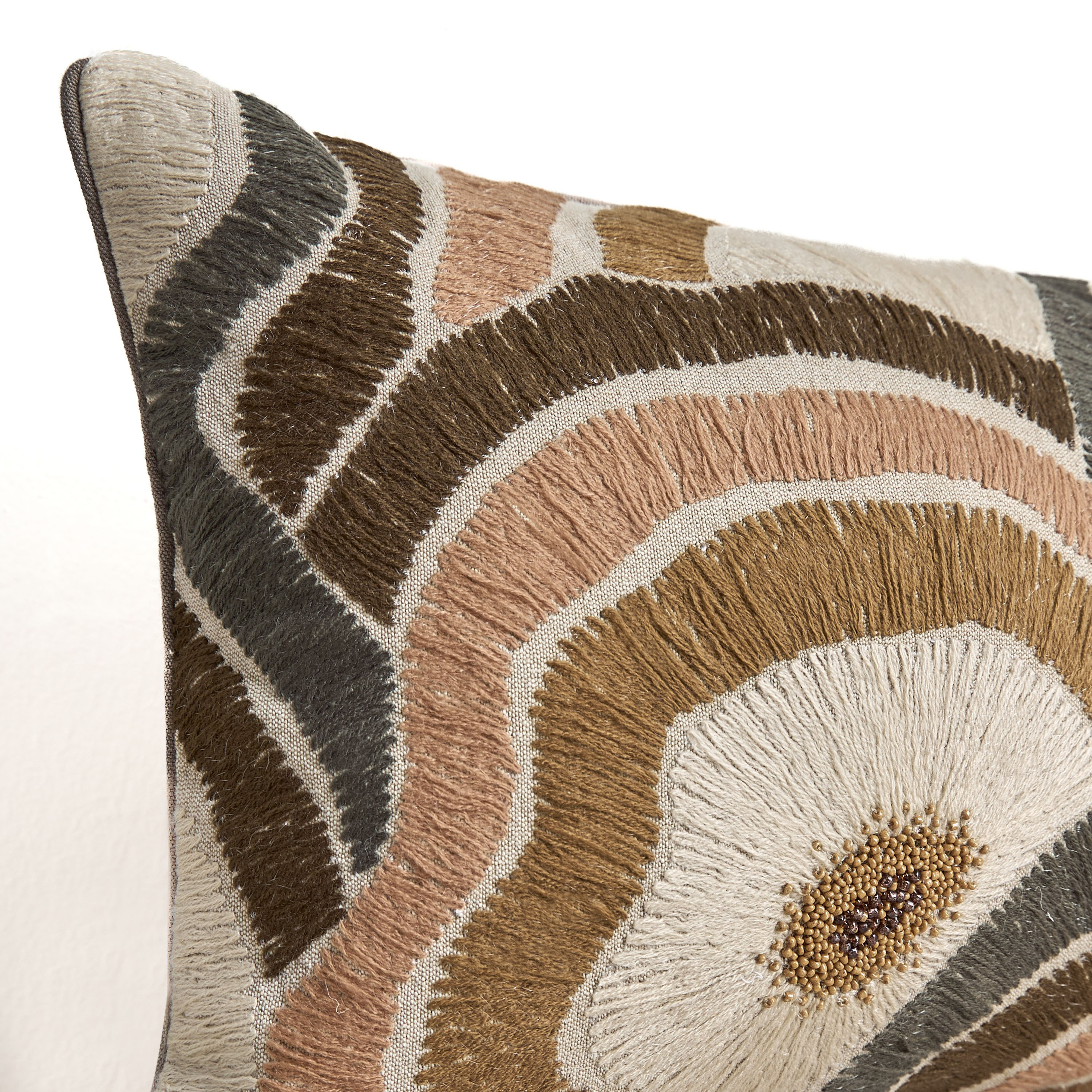 وسادة محشوة بتطريز زهور - جراز - 30x50 سم-household-cushionsandthrows-filledcushions-decorativecushions-image-2