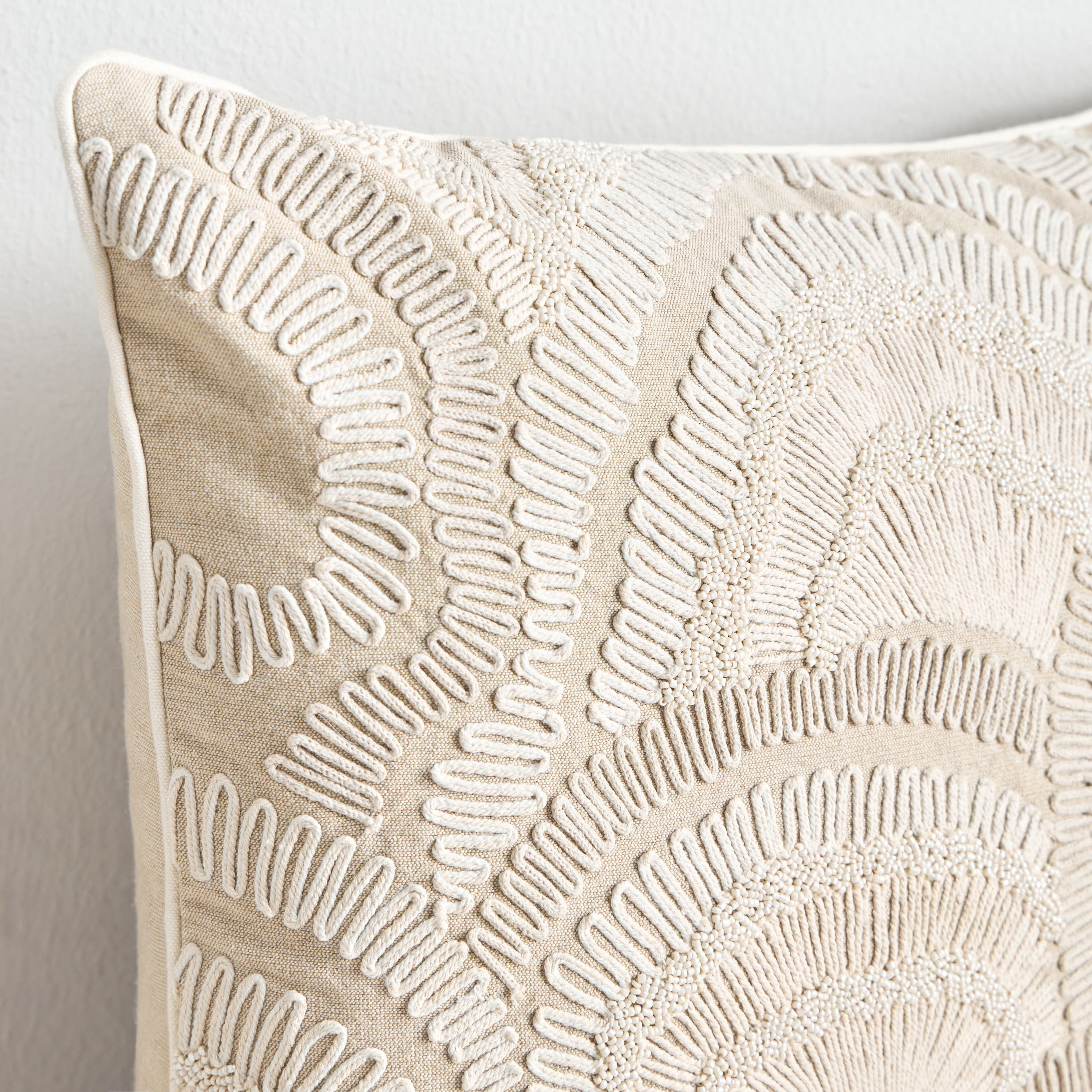 Graz Embroidered Filled Cushion - 50x50 cm-household-cushionsandthrows-filledcushions-decorativecushions-image-2