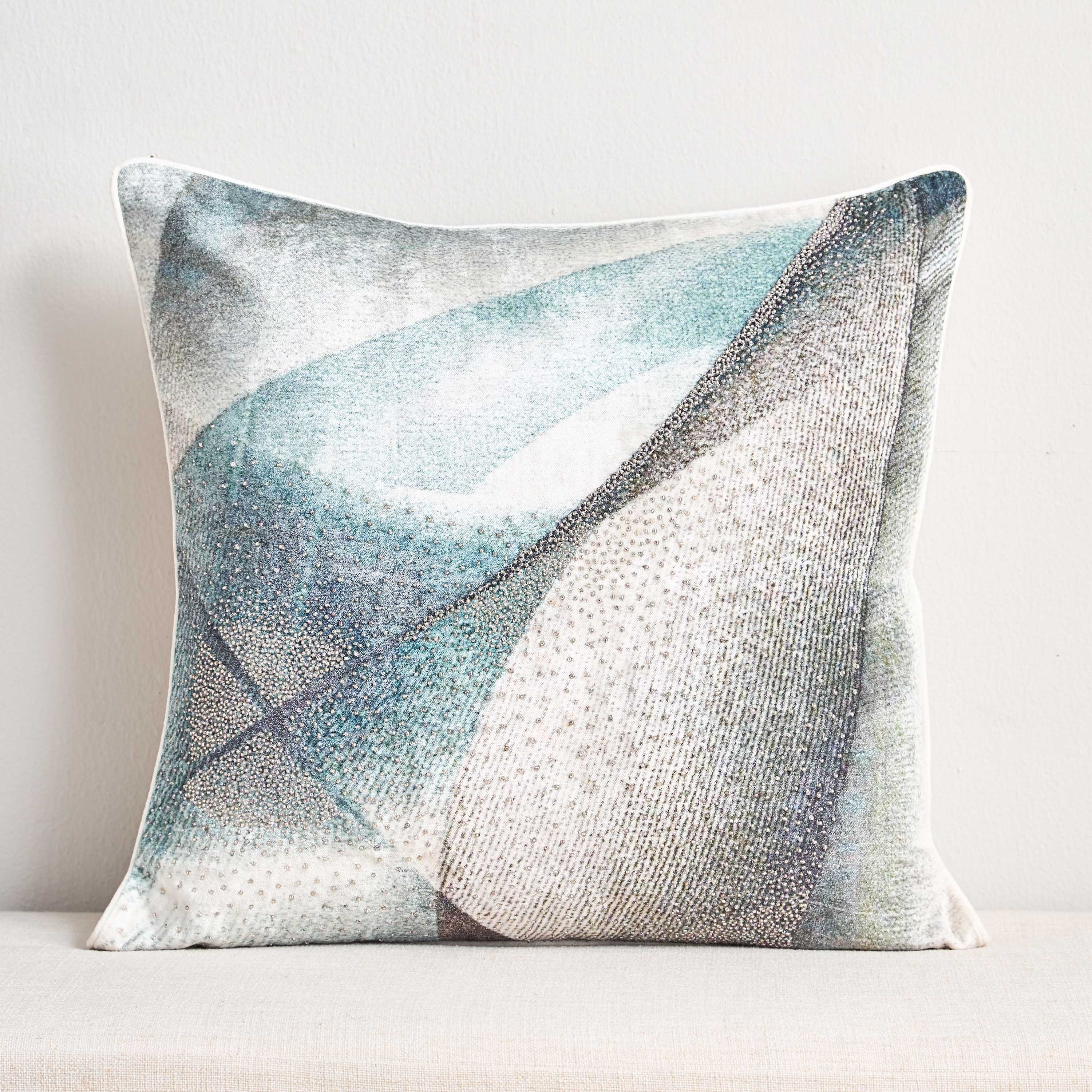 وسادة محشوّة مزينة بالخرز - باروس - 50x50 سم-household-cushionsandthrows-filledcushions-decorativecushions-image-1