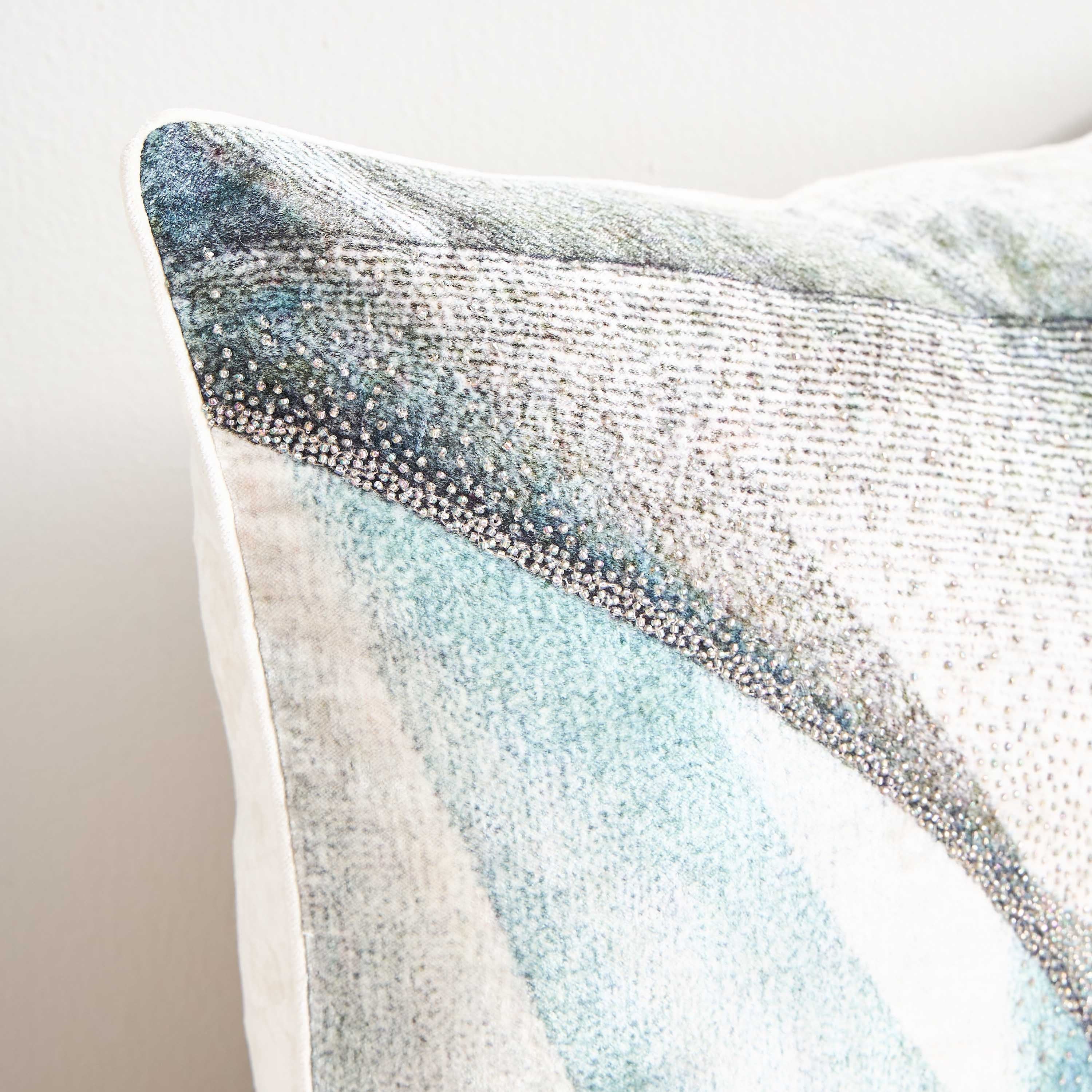 وسادة محشوّة مزينة بالخرز - باروس - 50x50 سم-household-cushionsandthrows-filledcushions-decorativecushions-image-2