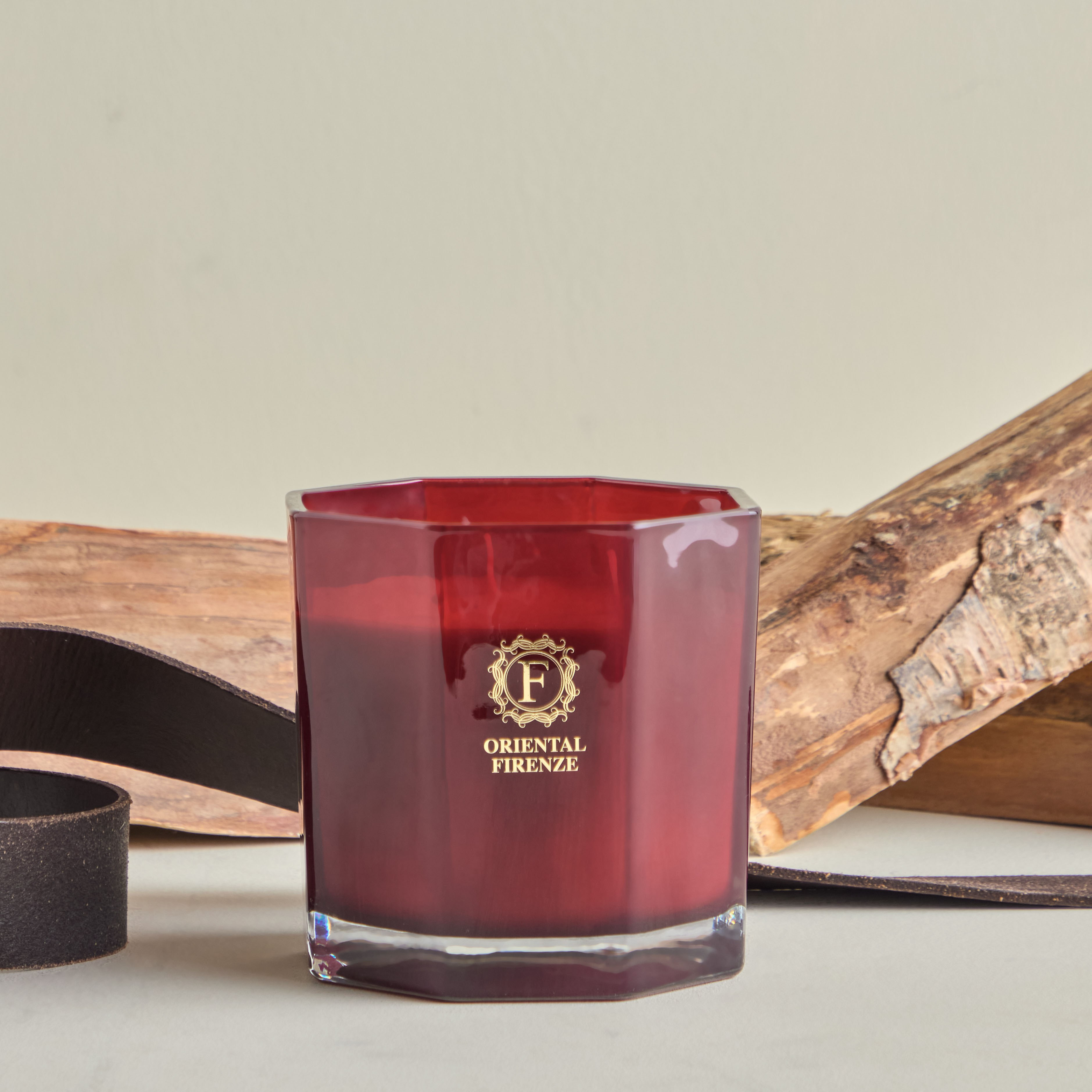 Oriental Firenze Ombre Leather Scented Jar Candle - 35 h-household-homefragrance-candles-image-1