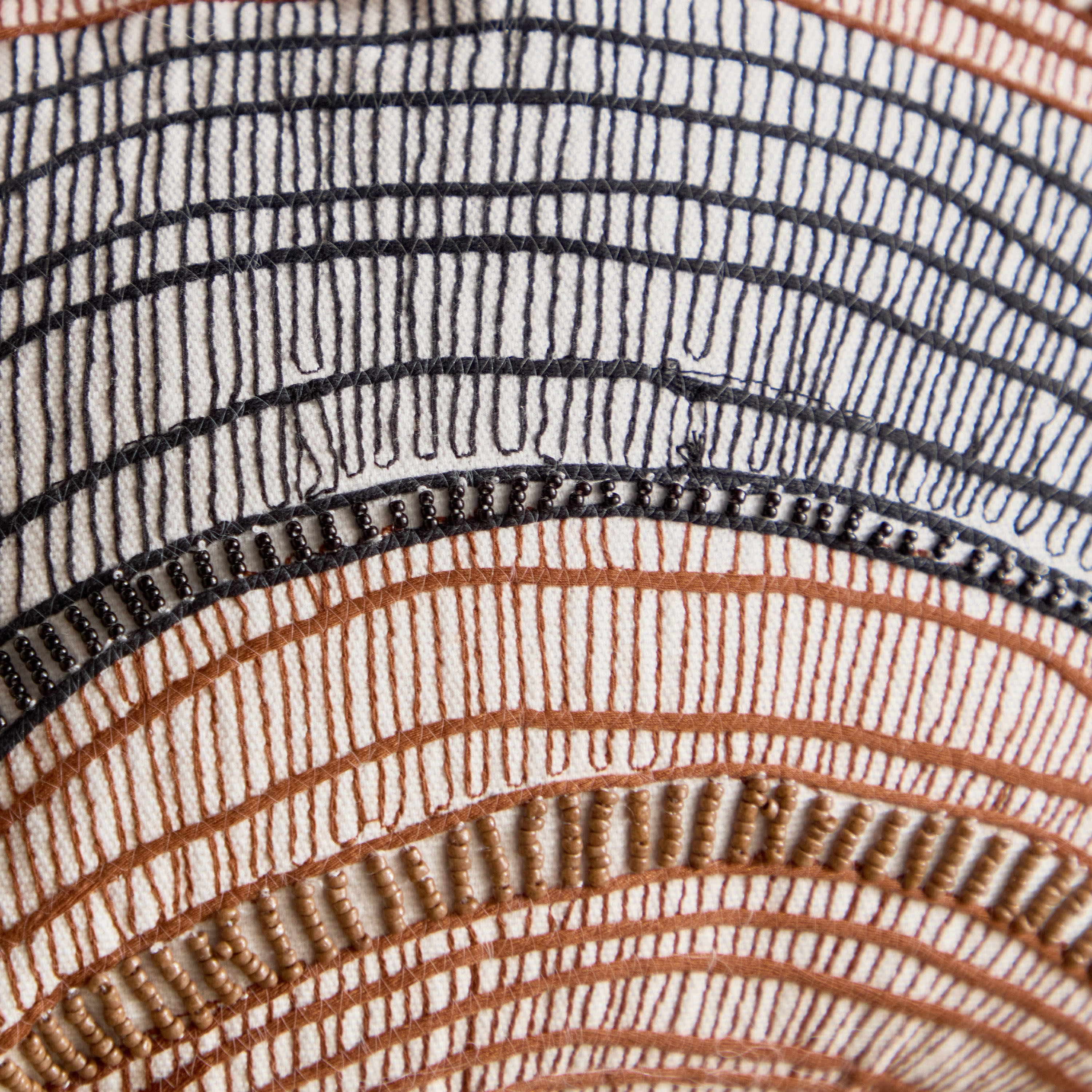 Amaya Embroidered Filled Cushion - 30x50 cm-household-cushionsandthrows-filledcushions-decorativecushions-image-2