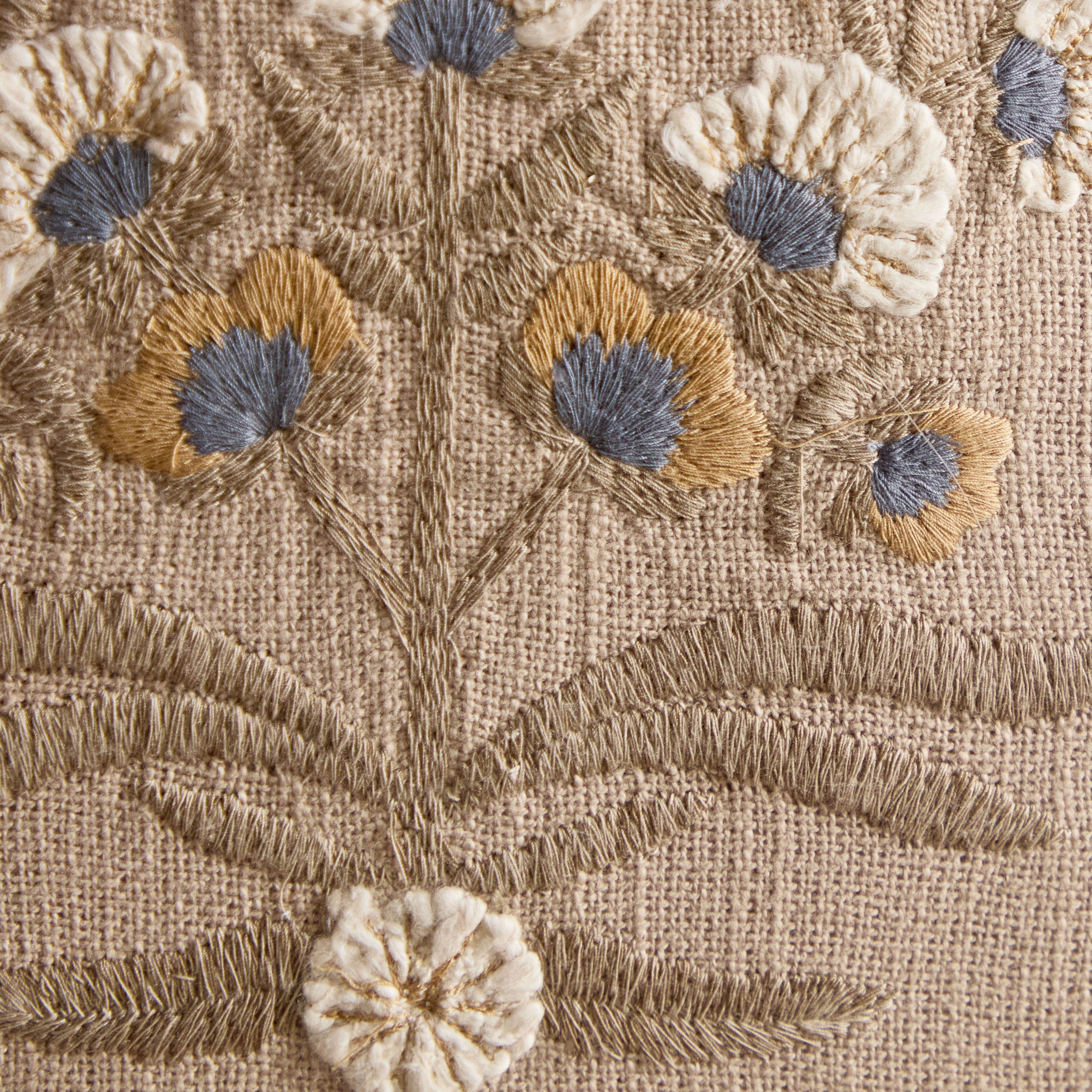 Tia Embroidered Filled Cushion - 50x50 cm-household-cushionsandthrows-filledcushions-decorativecushions-image-3