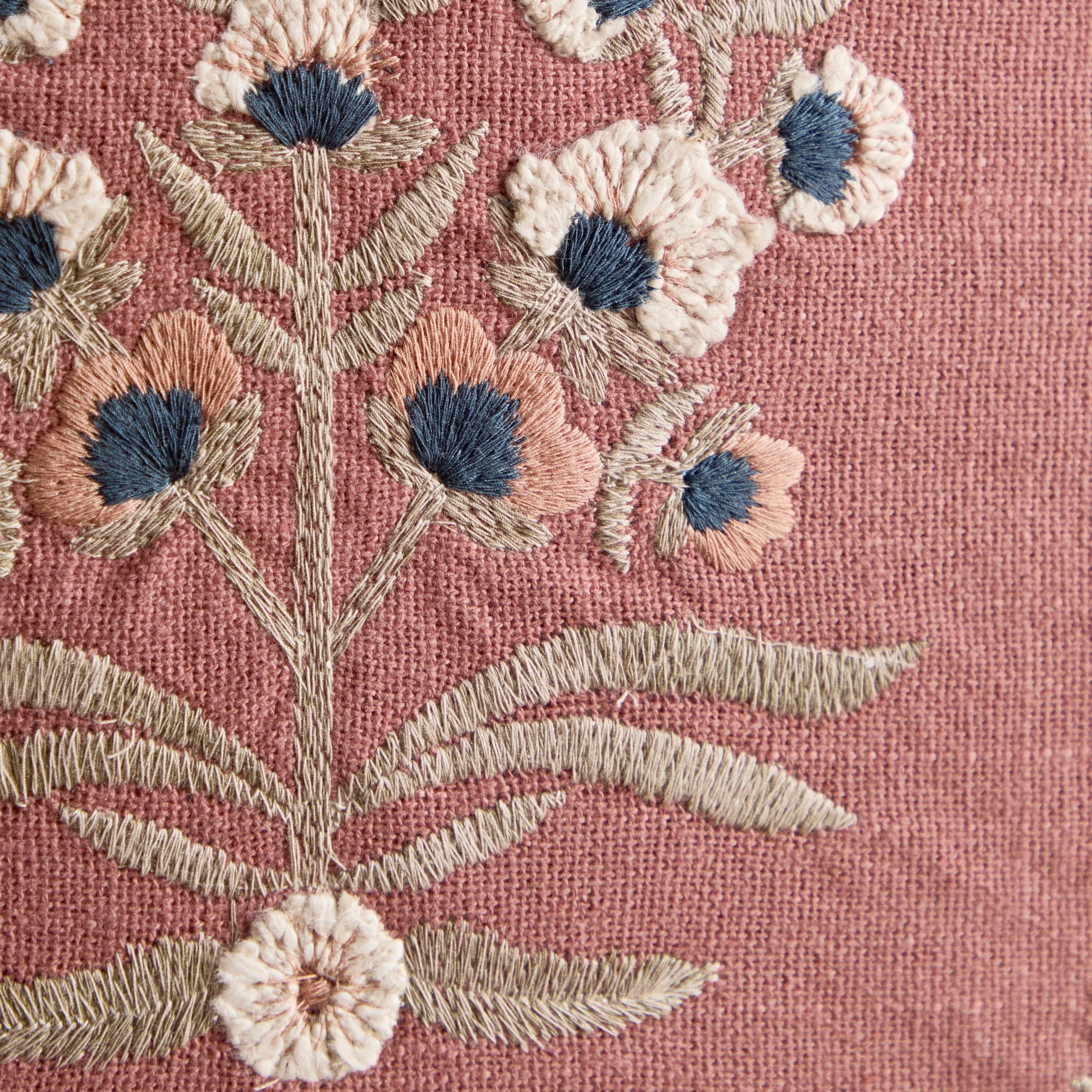 Tia Embroidered Filled Cushion - 50x50 cm-household-cushionsandthrows-filledcushions-decorativecushions-image-3