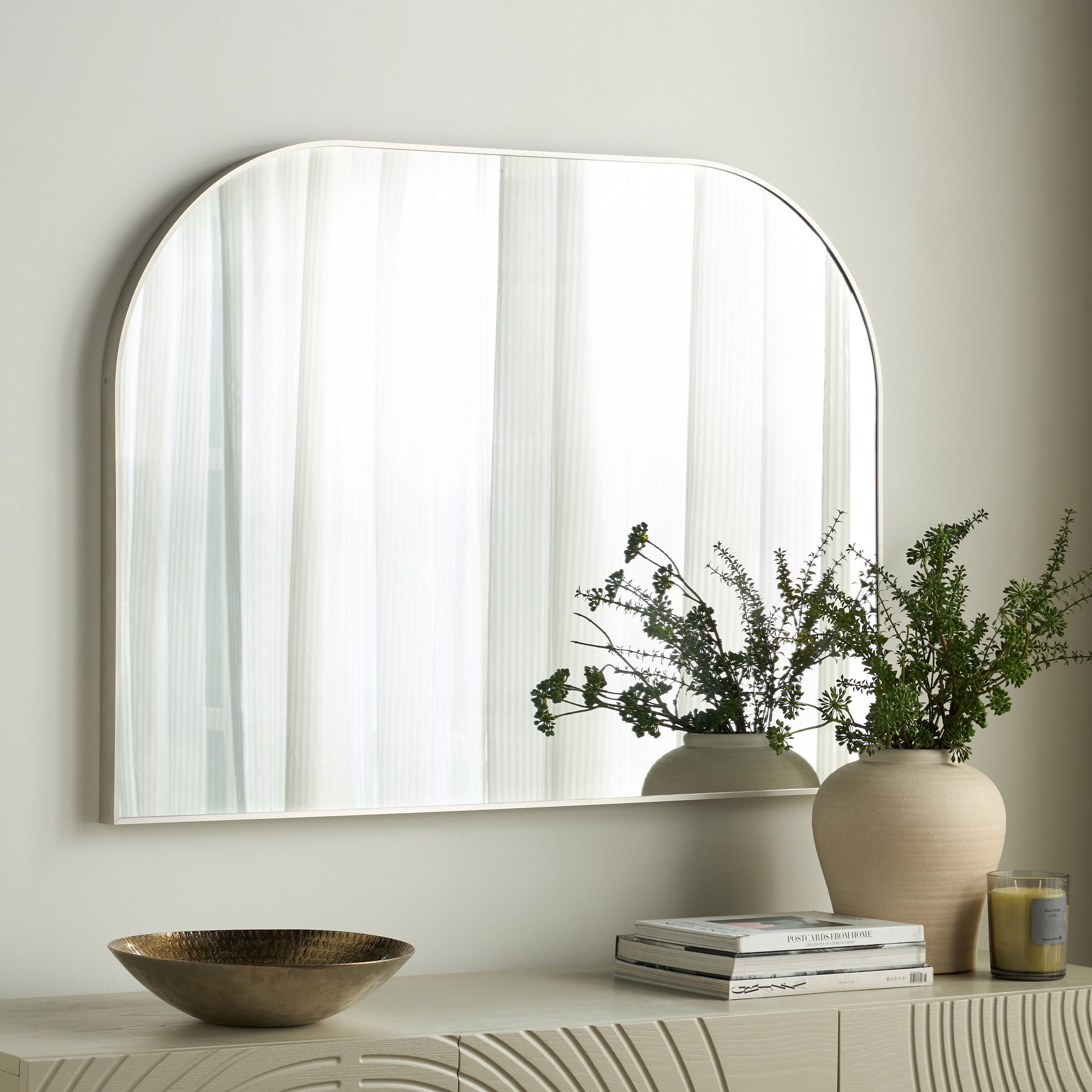 Artemis Mantle Wall Mirror - 110x80 cm-household-walldecorandmirrors-mirrors-wallmirrors-image-1