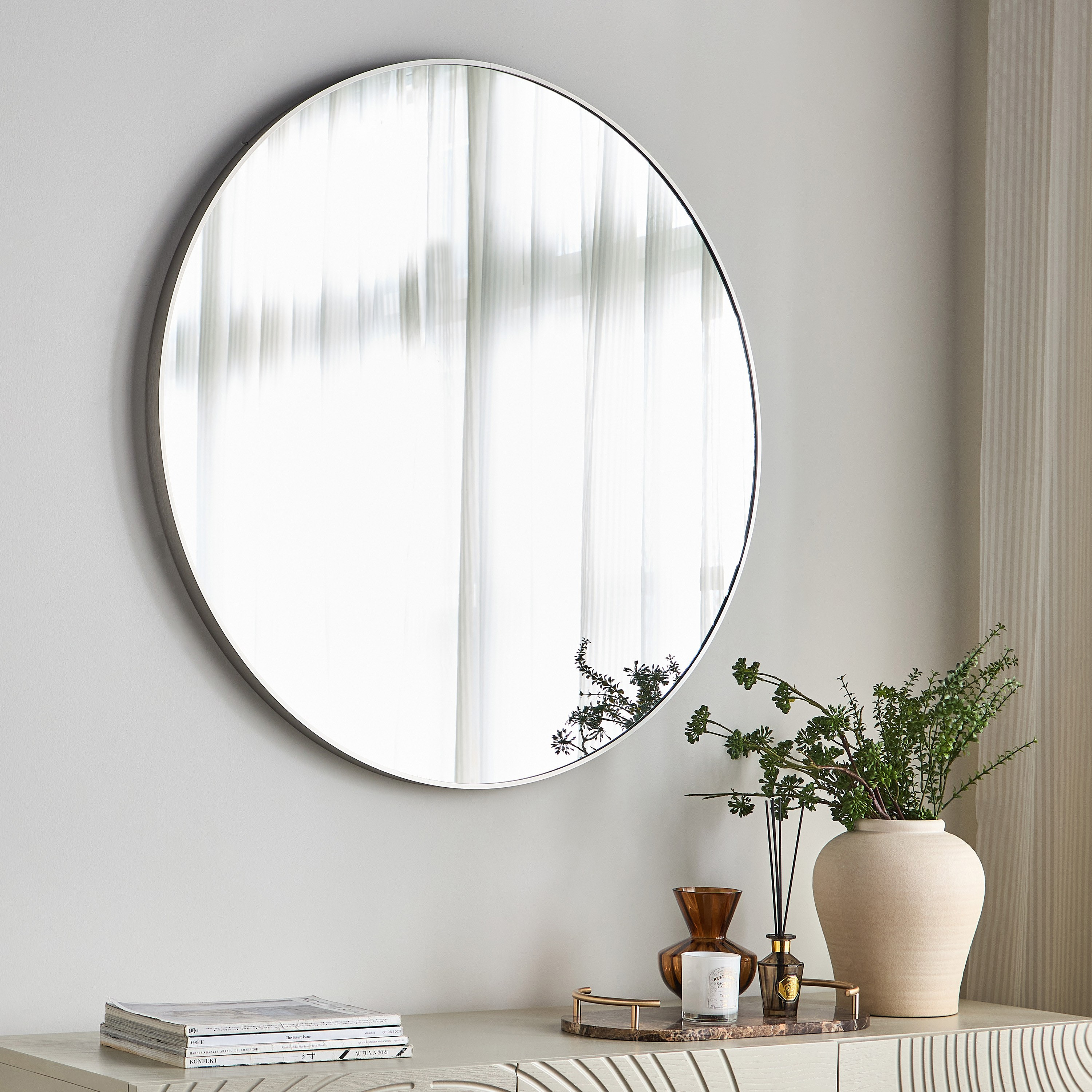 Shop Artemis Round Wall Mirror - 80x80 cm Online | Homecentre Kuwait