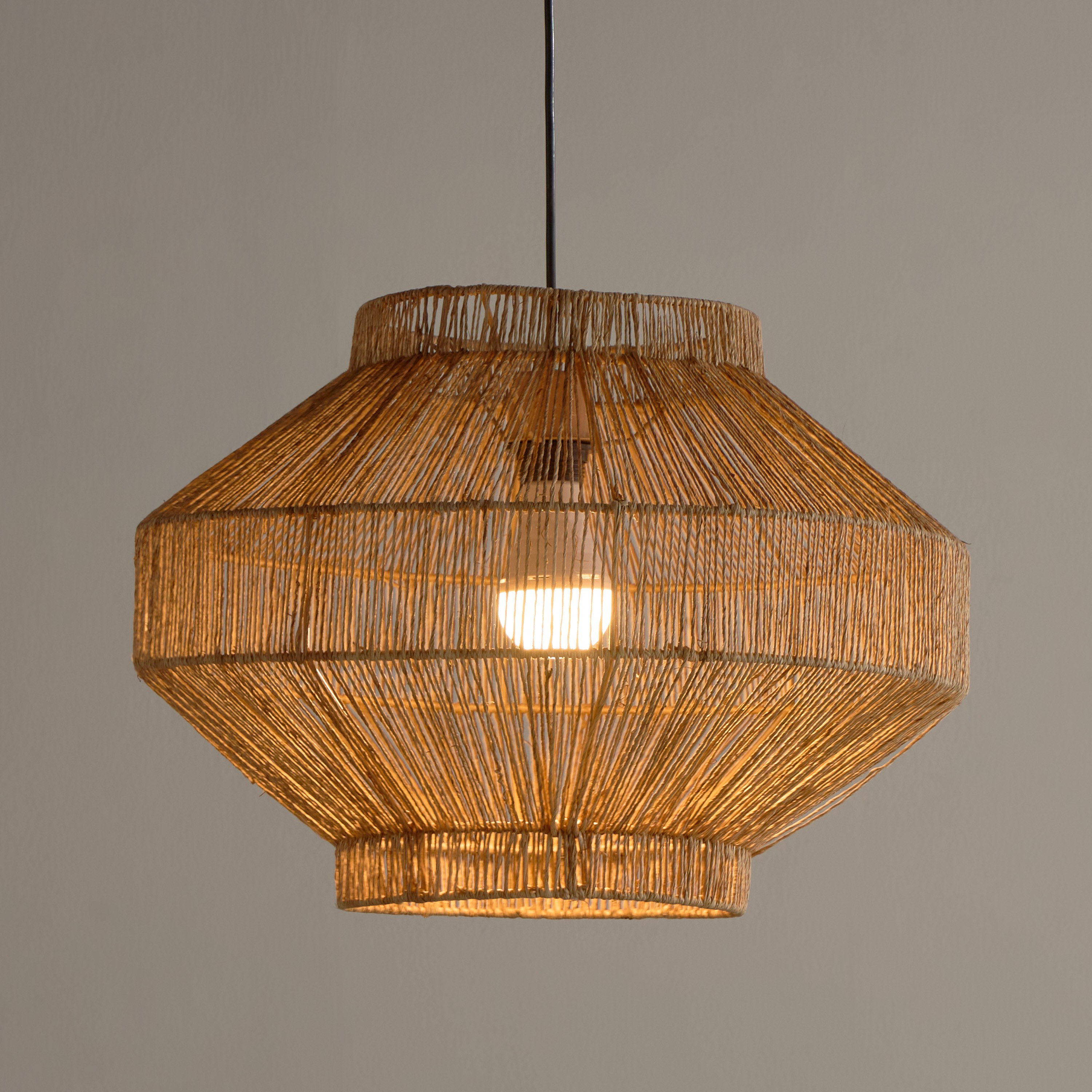 Mix and Match Ivana Rattan Ceiling Lamp Shade - 36 cm-household-lighting-ceilinglamps-pendantlamps-image-2