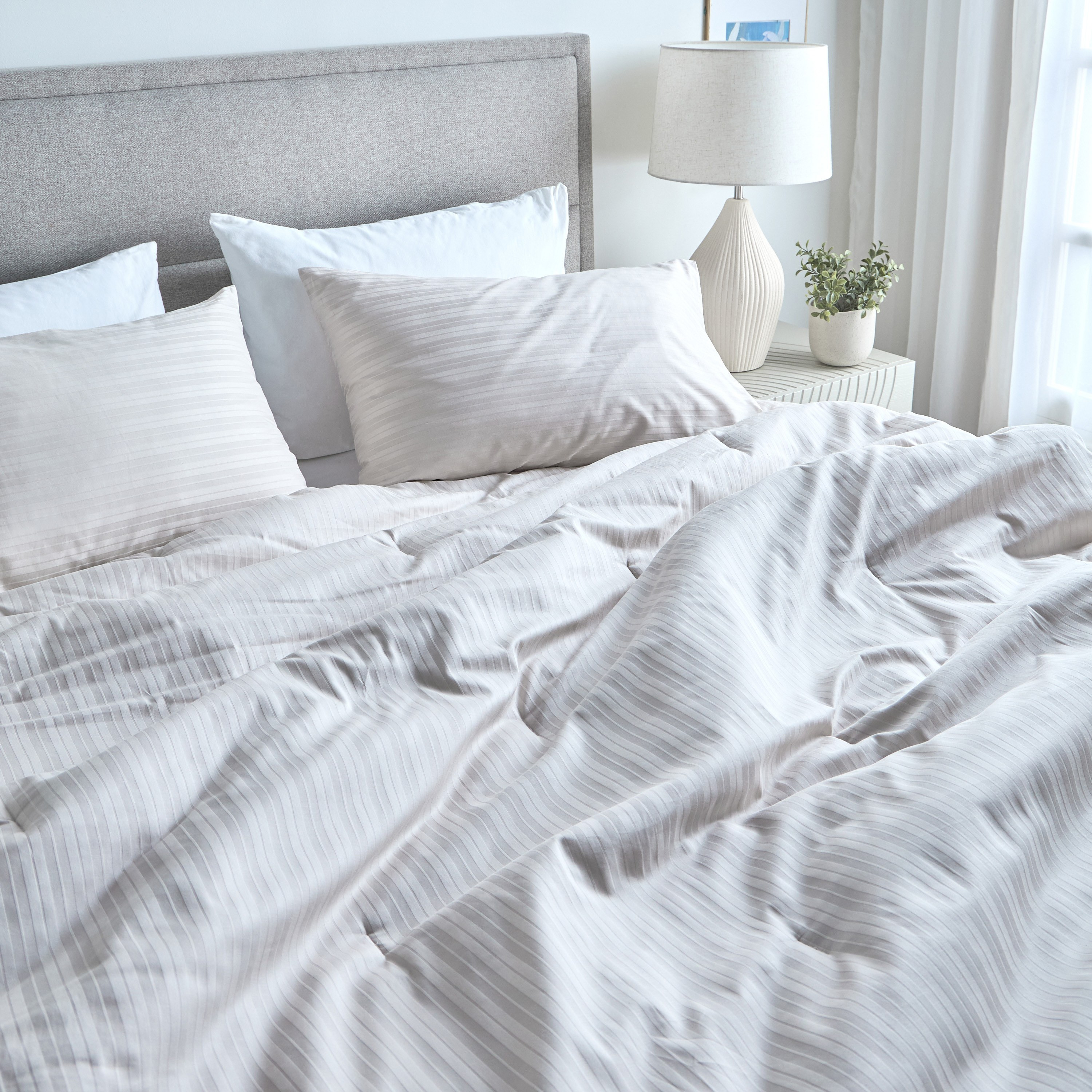 Elara Cotton Sateen 300 Thread Count 3-Piece Full Comforter Set - 160x240 cm-household-bedding-comfortersandbedspreads-comforters-image-5