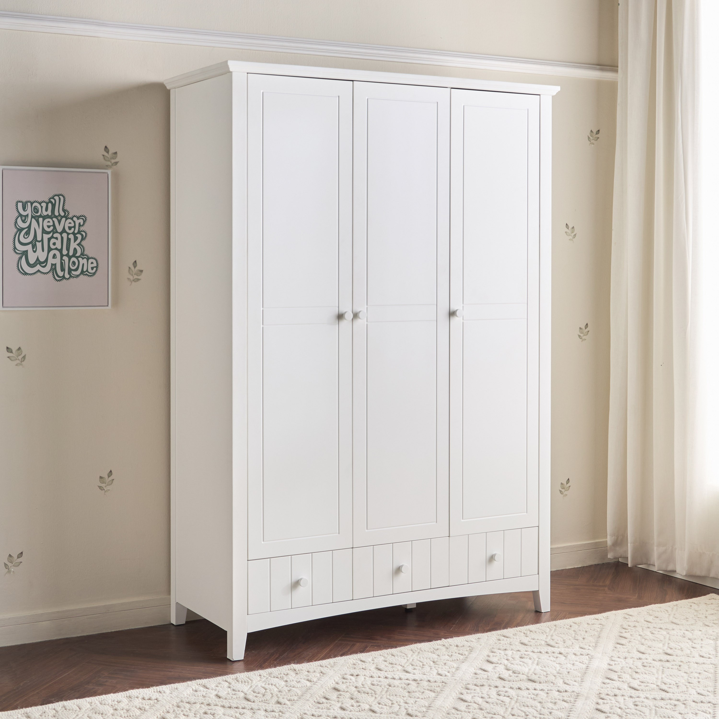 Taylor 3-Door Wardrobe with Drawer-babyandkids-roomfurniture-wardrobes-image-1
