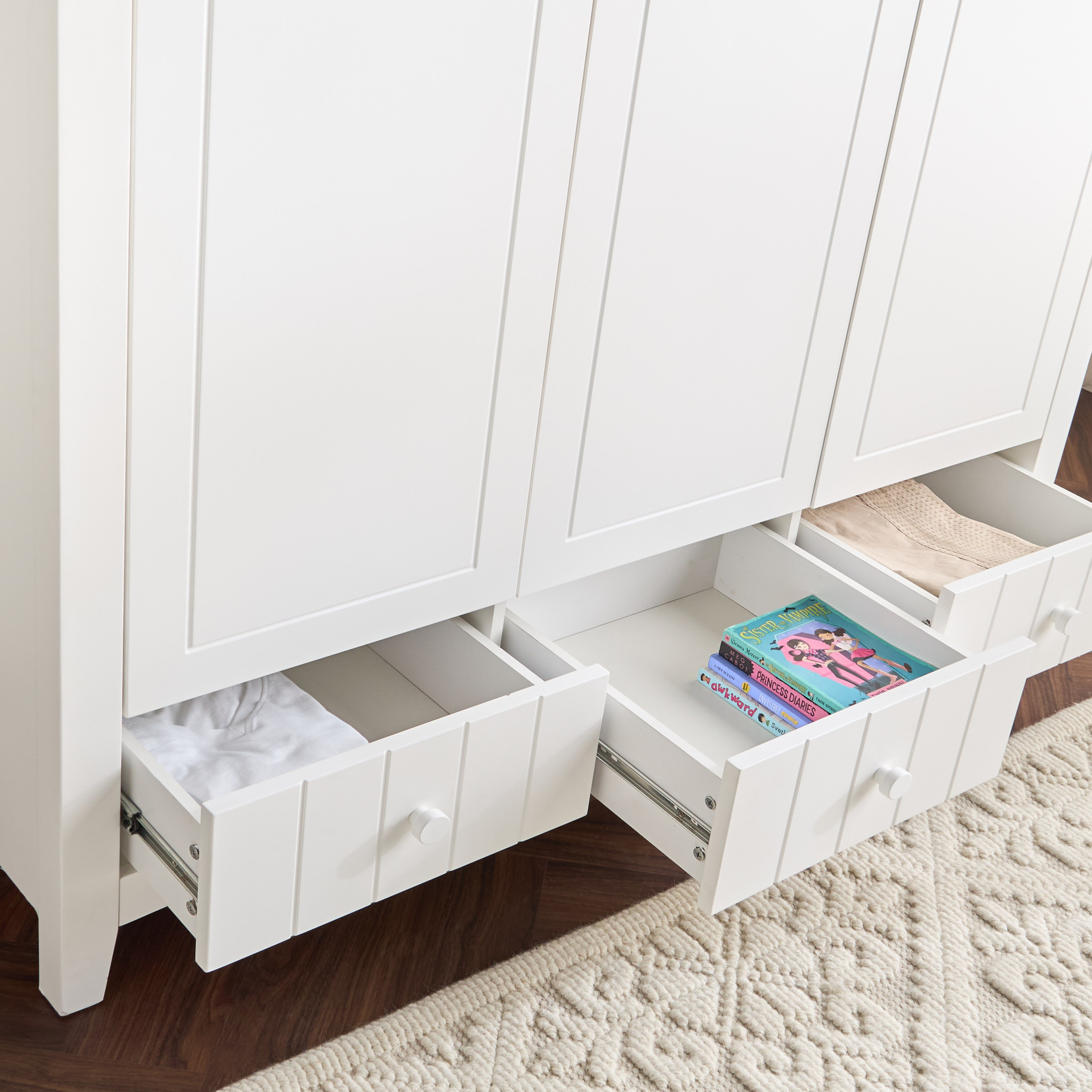 Taylor 3-Door Wardrobe with Drawer-babyandkids-roomfurniture-wardrobes-image-4