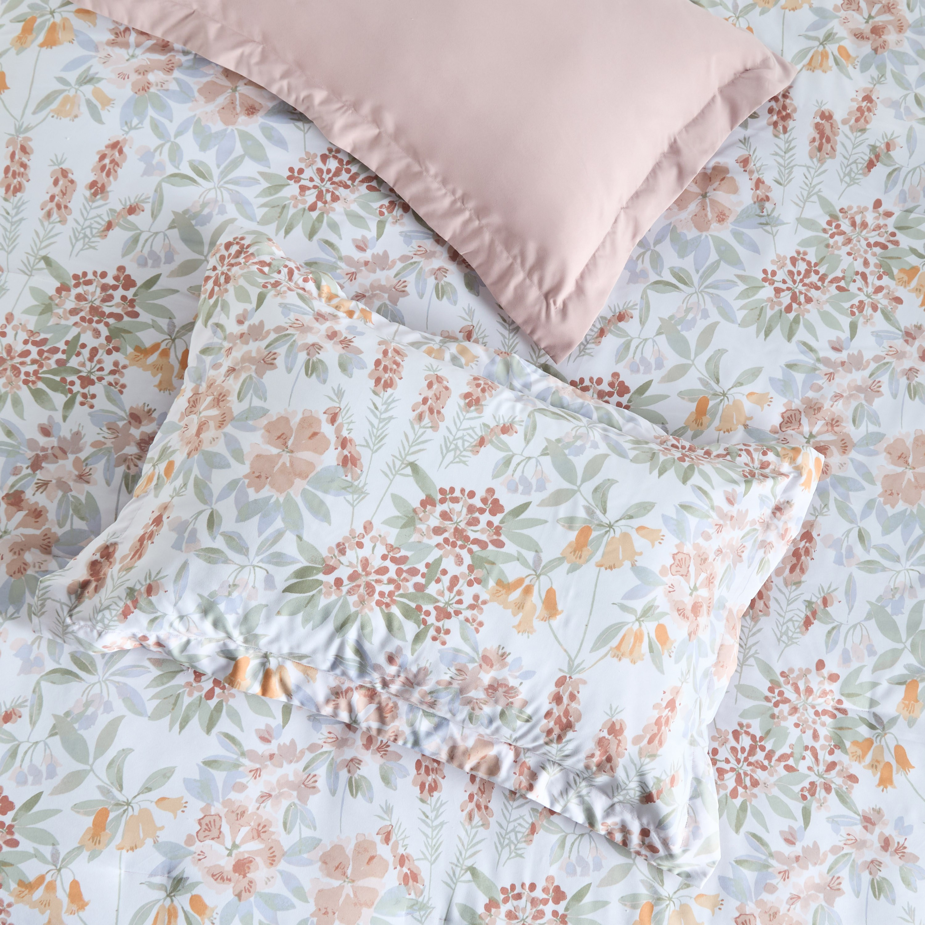 Elsa Floral Print 4-Piece Single Comforter and Sheet Set - 160x240 cm-household-bedding-comfortersandbedspreads-bedinabag-image-3