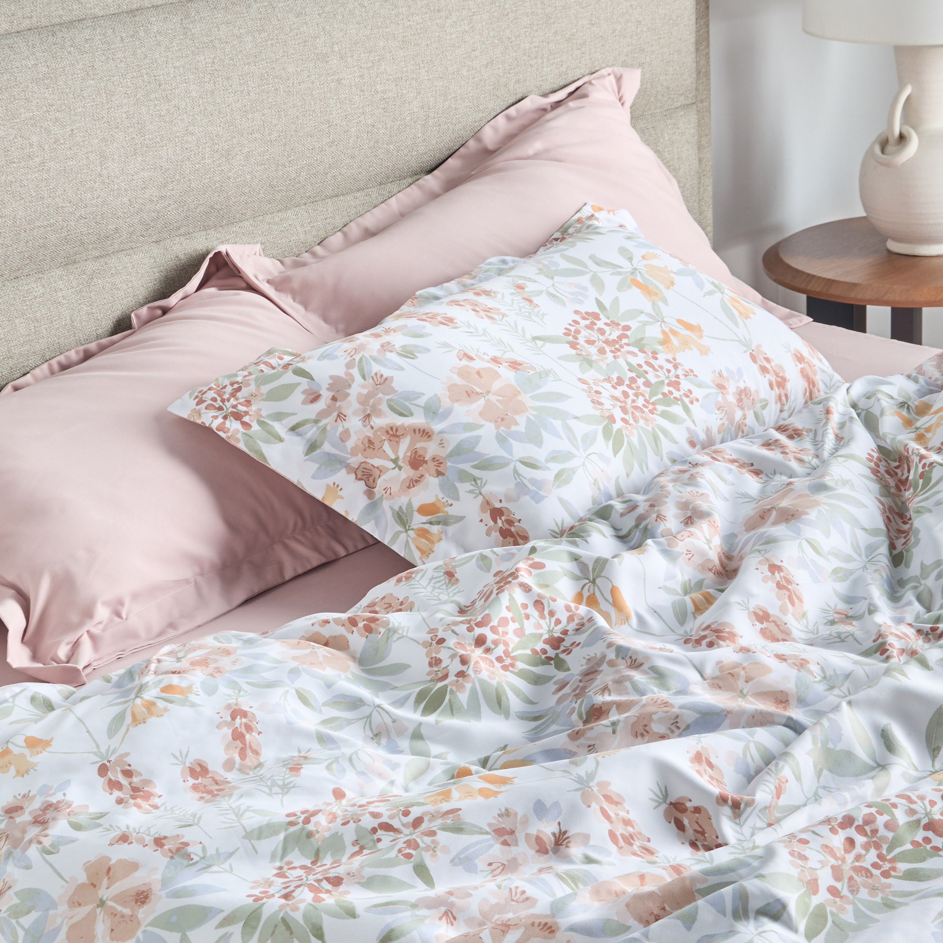 Elsa Floral Print 4-Piece Single Comforter and Sheet Set - 160x240 cm-household-bedding-comfortersandbedspreads-bedinabag-image-6