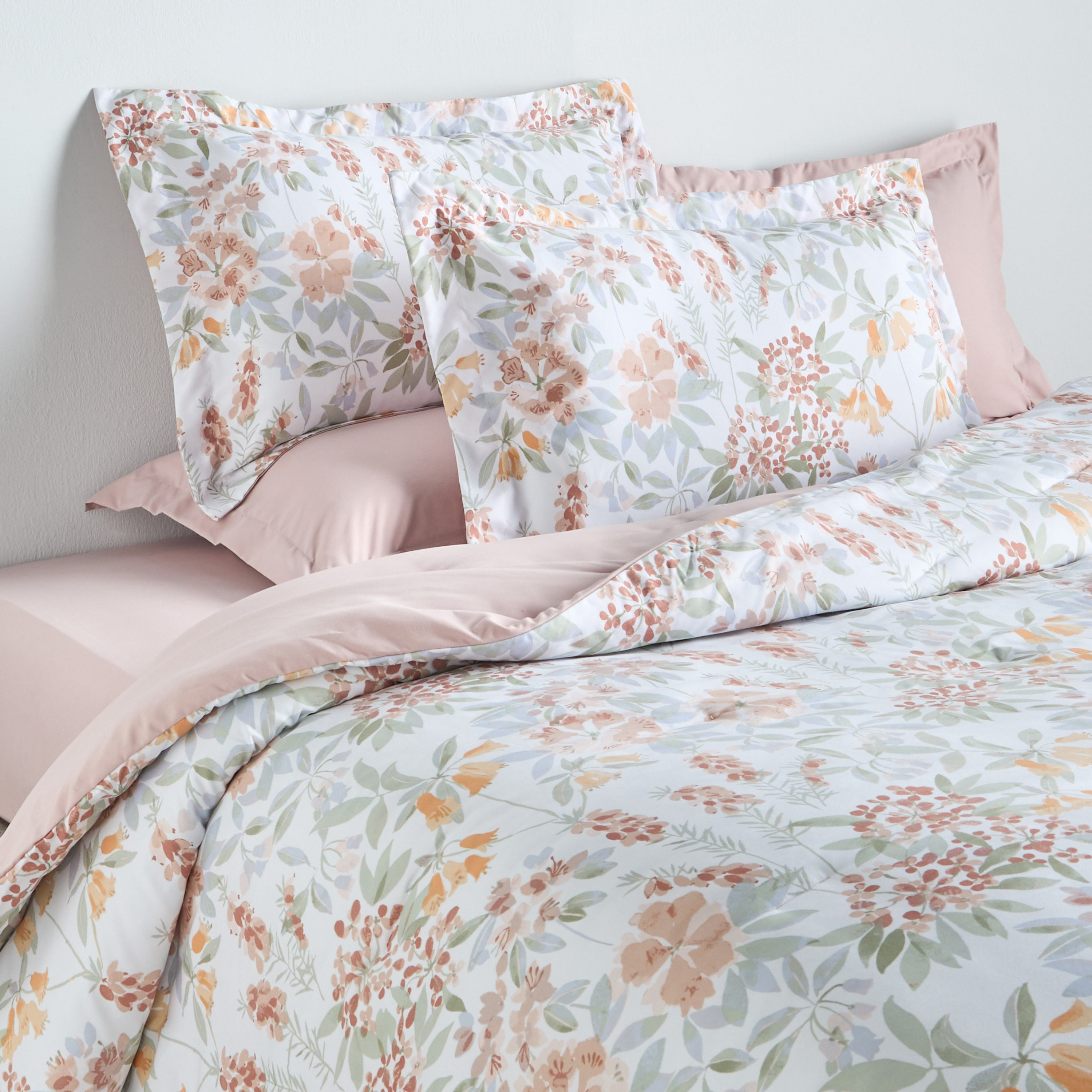 Elsa Floral Print 6-Piece Super King Comforter and Sheet Set - 240x260 cm-household-bedding-comfortersandbedspreads-bedinabag-image-1