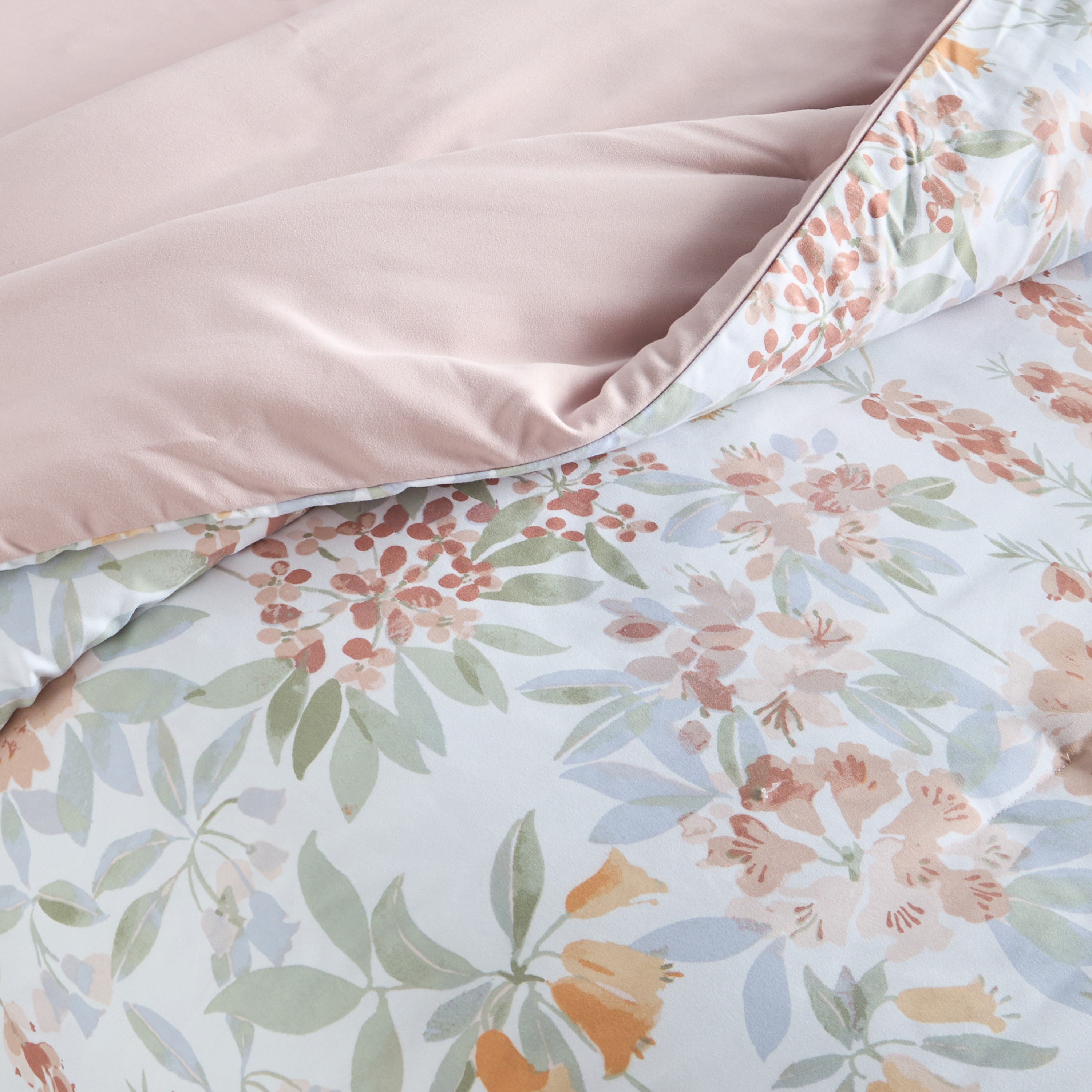 Elsa Floral Print 6-Piece Super King Comforter and Sheet Set - 240x260 cm-household-bedding-comfortersandbedspreads-bedinabag-image-4