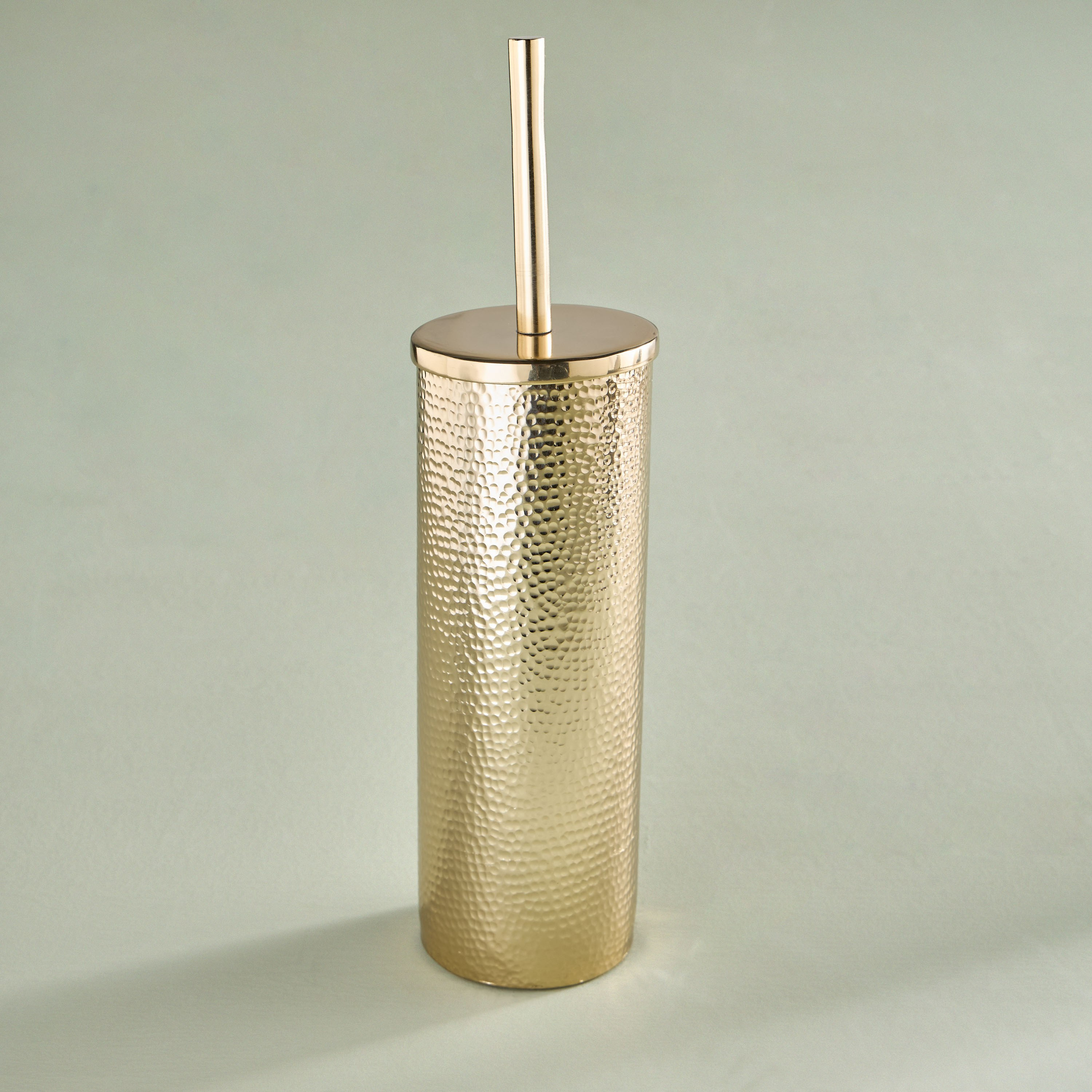 Hammered Toilet Brush Holder-household-bathandlaundry-bathaccessories-toiletbrushholders-image-1