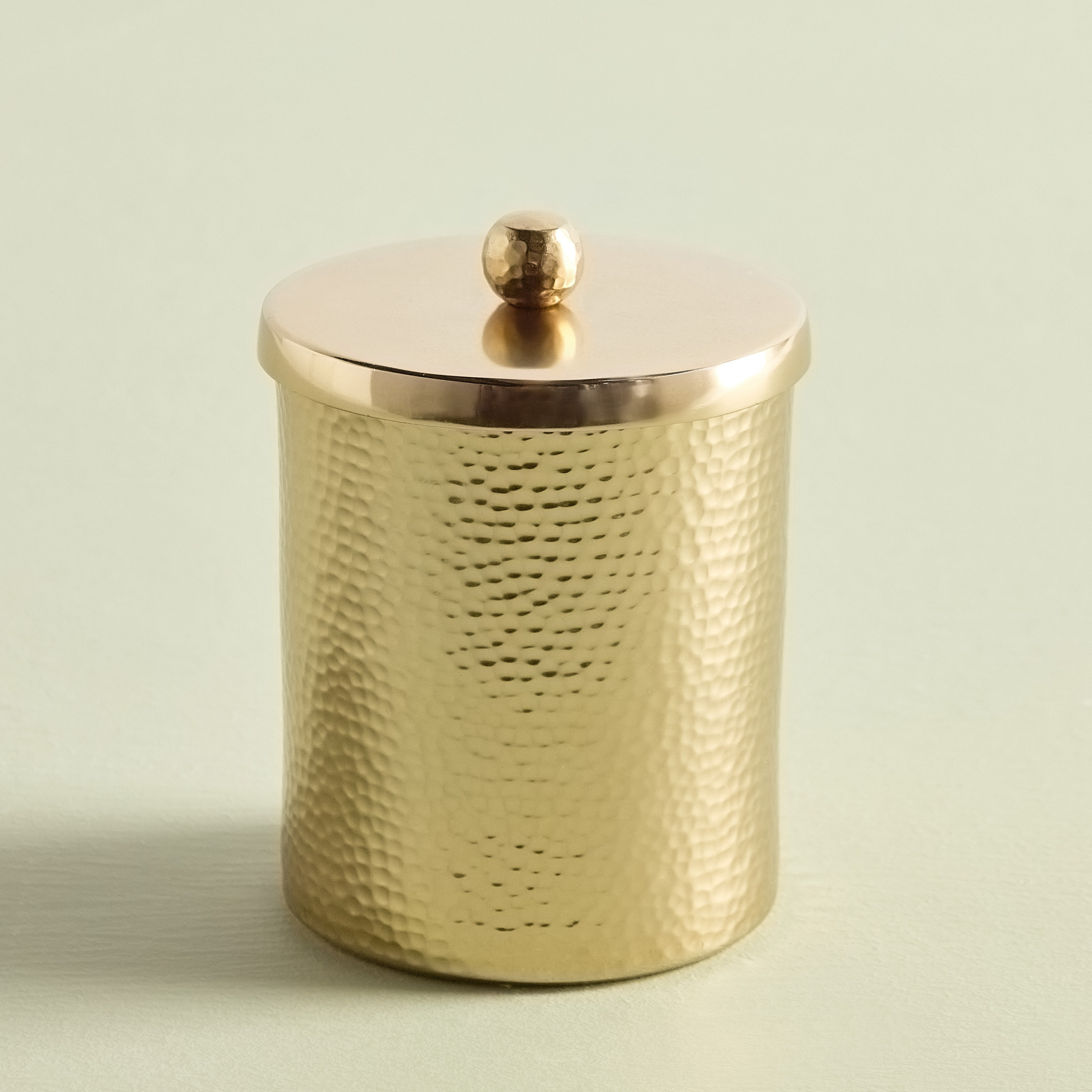 Hammered Cotton Jar-household-bathandlaundry-bathaccessories-tissueboxesandcottonjars-image-1