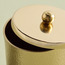 جرة قطن بتصميم مطروق-household-bathandlaundry-bathaccessories-tissueboxesandcottonjars-image-2