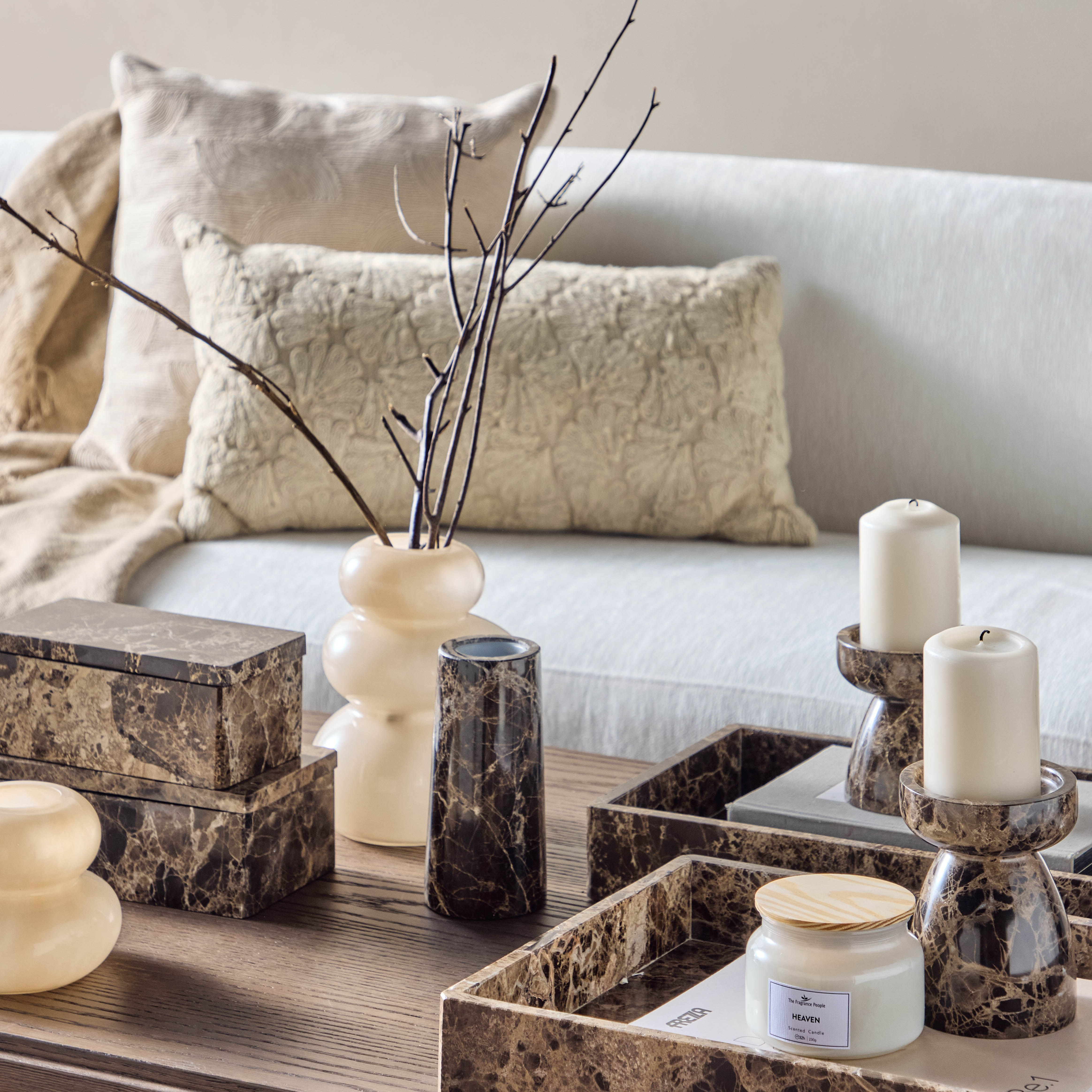 Emperador Pillar Candleholder-household-decor-candleholdersandlanterns-image-3