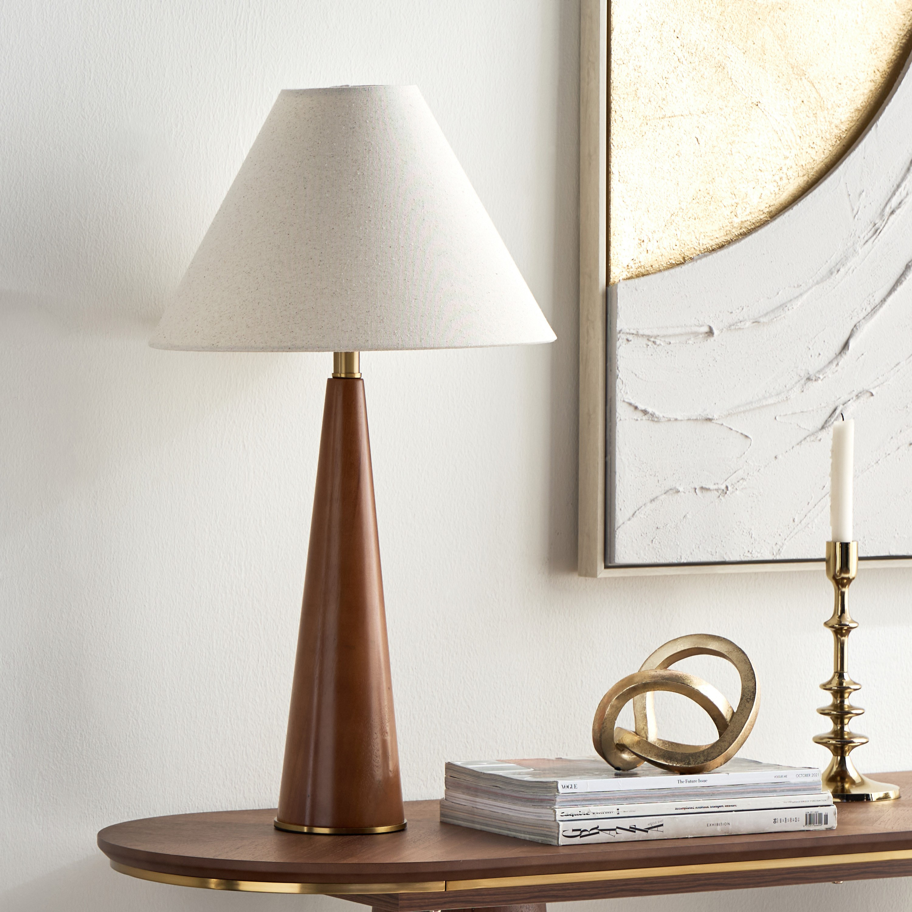 Koro Wooden Table Lamp - 69 cm-household-lighting-tableanddesklamps-image-4