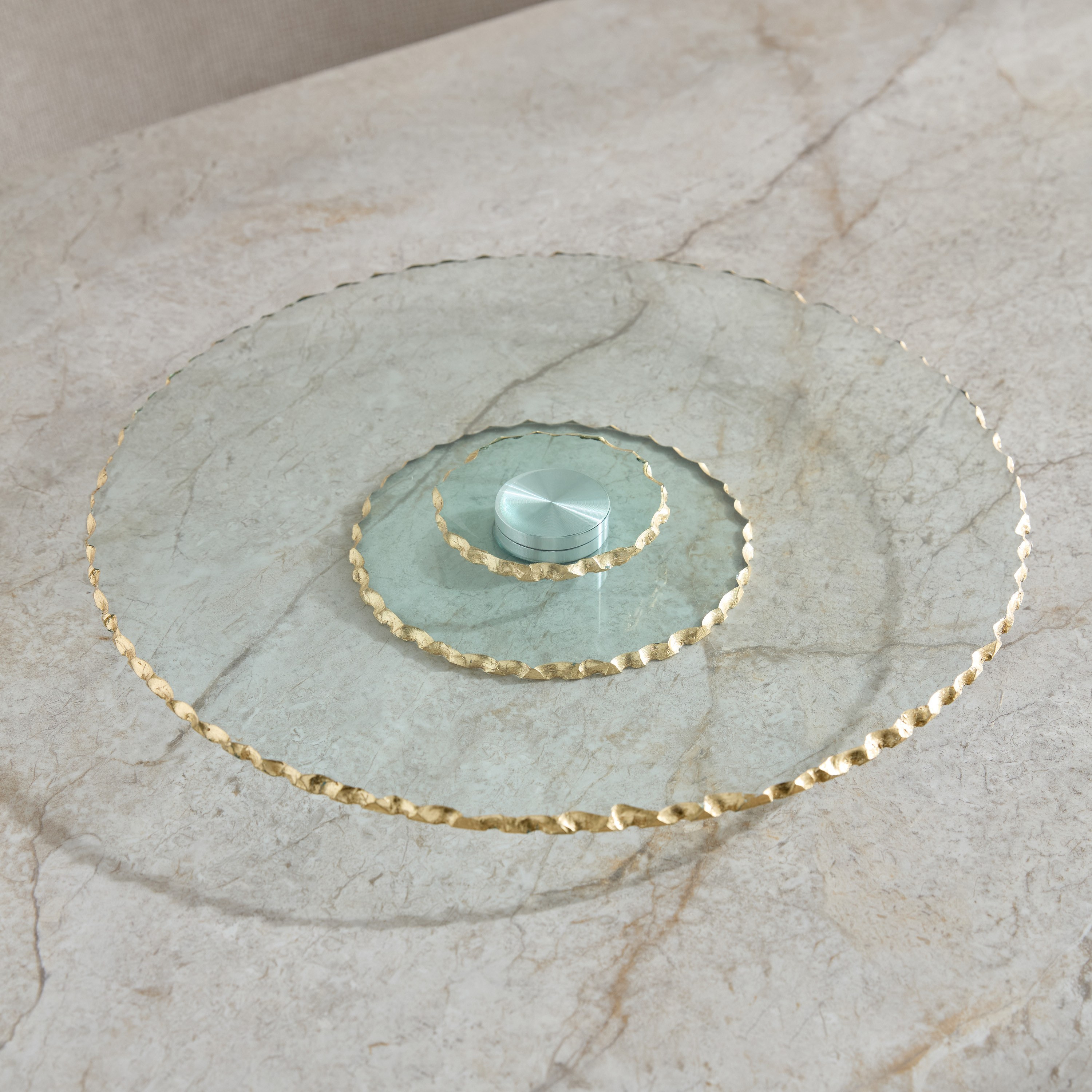 Amra Lazy Susan Glass Serving Platter-household-dining-serveware-servingplatters-image-1