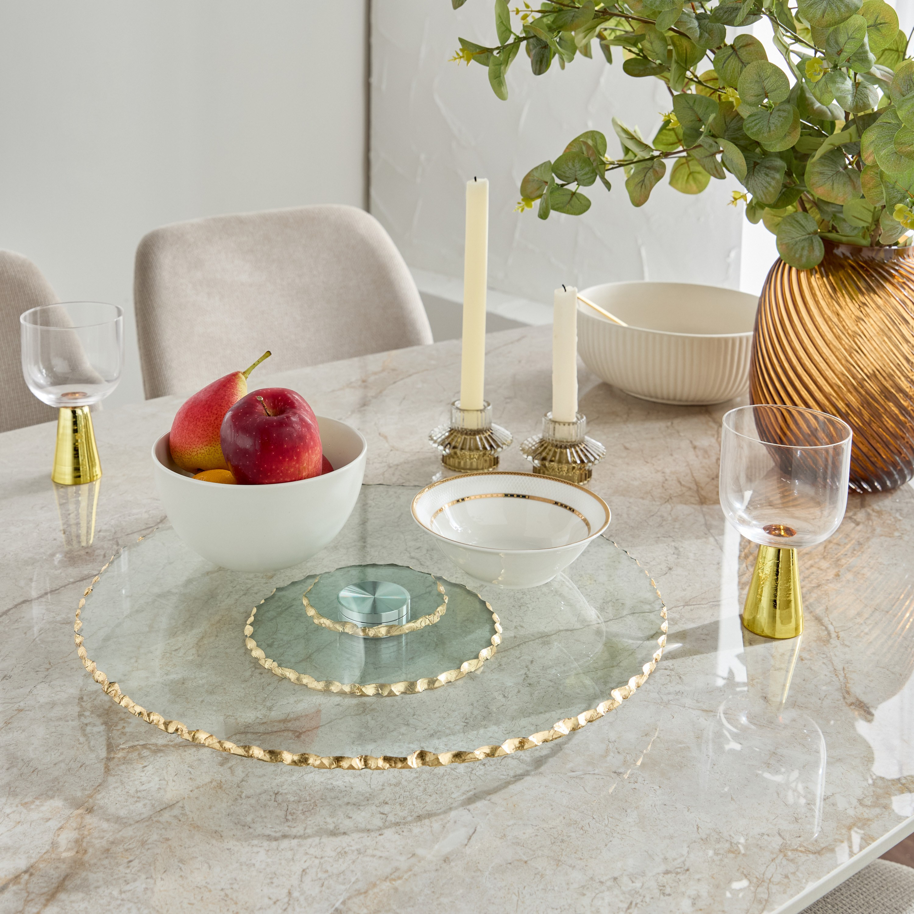 Amra Lazy Susan Glass Serving Platter-household-dining-serveware-servingplatters-image-4