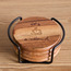 Joe 4-Piece Coaster Set with Metal Holder - 10 cm-household-dining-tablelinen-napkinsandaccessories-image-3