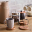 Joe 4-Piece Coaster Set with Metal Holder - 10 cm-household-dining-tablelinen-napkinsandaccessories-image-4
