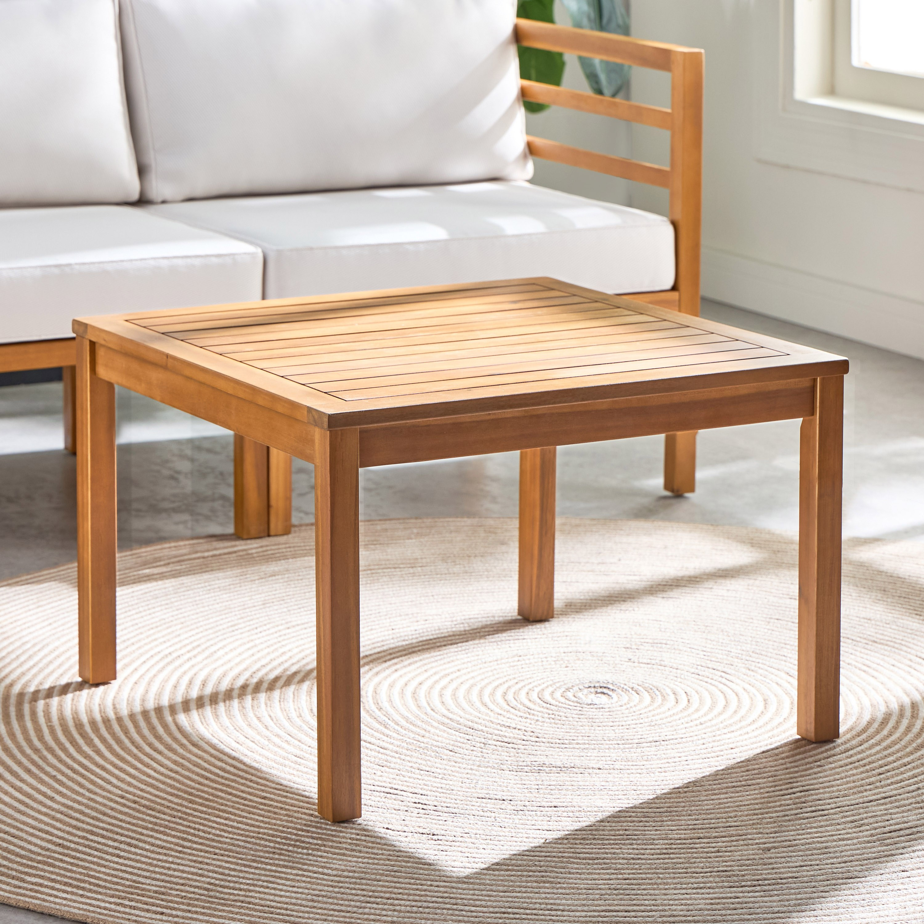 Reading Wooden Top Coffee Table