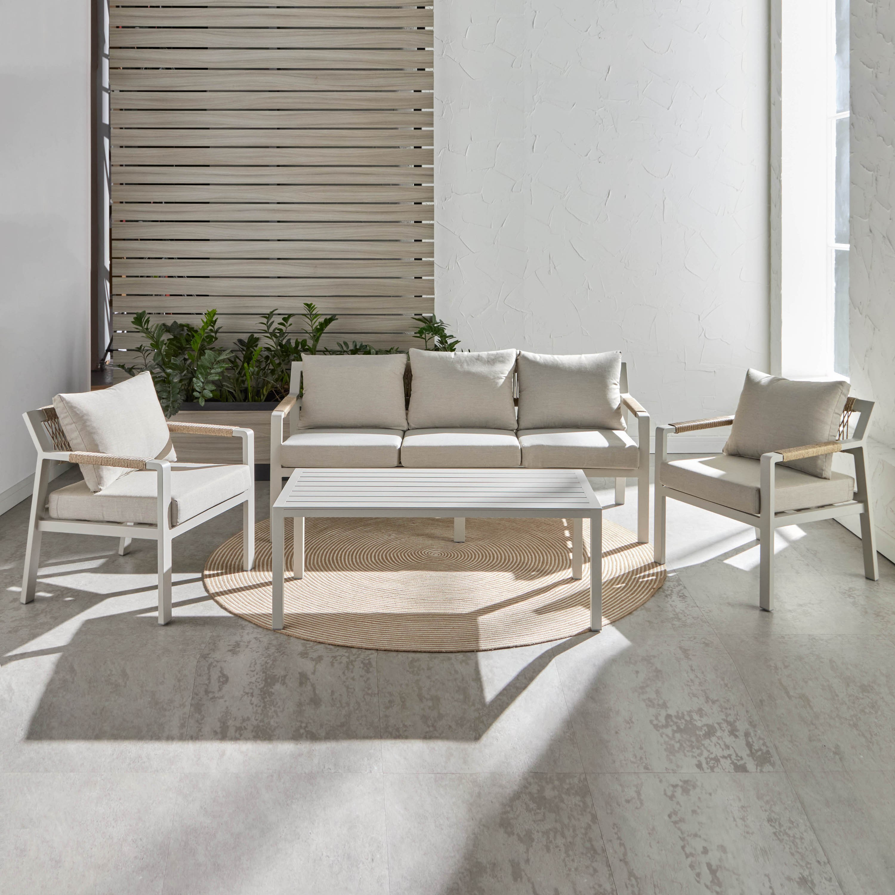 Melita 5-Seater Outdoor Lounge Set with Table