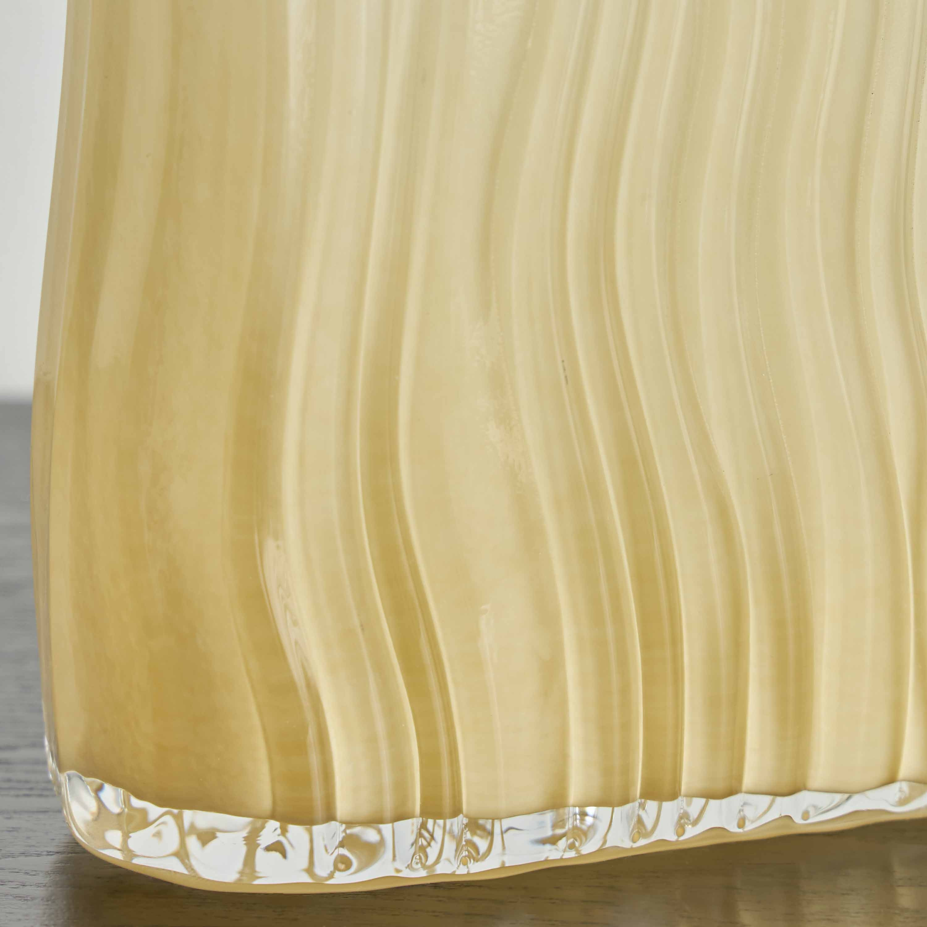 Cubic Ripple Glass Vase - 26 cm-household-decor-vasesandbowls-image-3