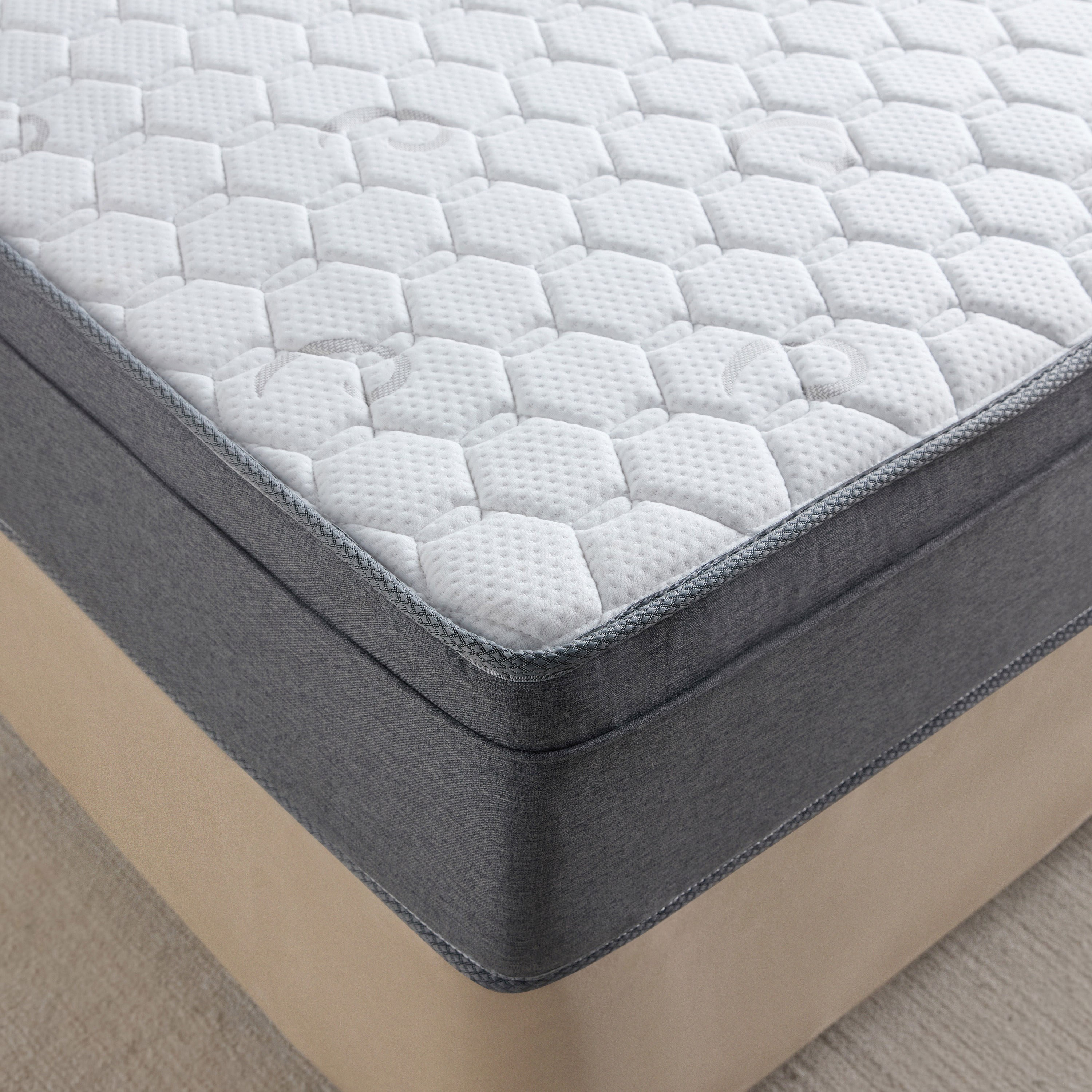Tranquil High Resilience Visco Spring Queen Mattress - 160x200 cm-furniture-mattresses-queenmattresses-image-1