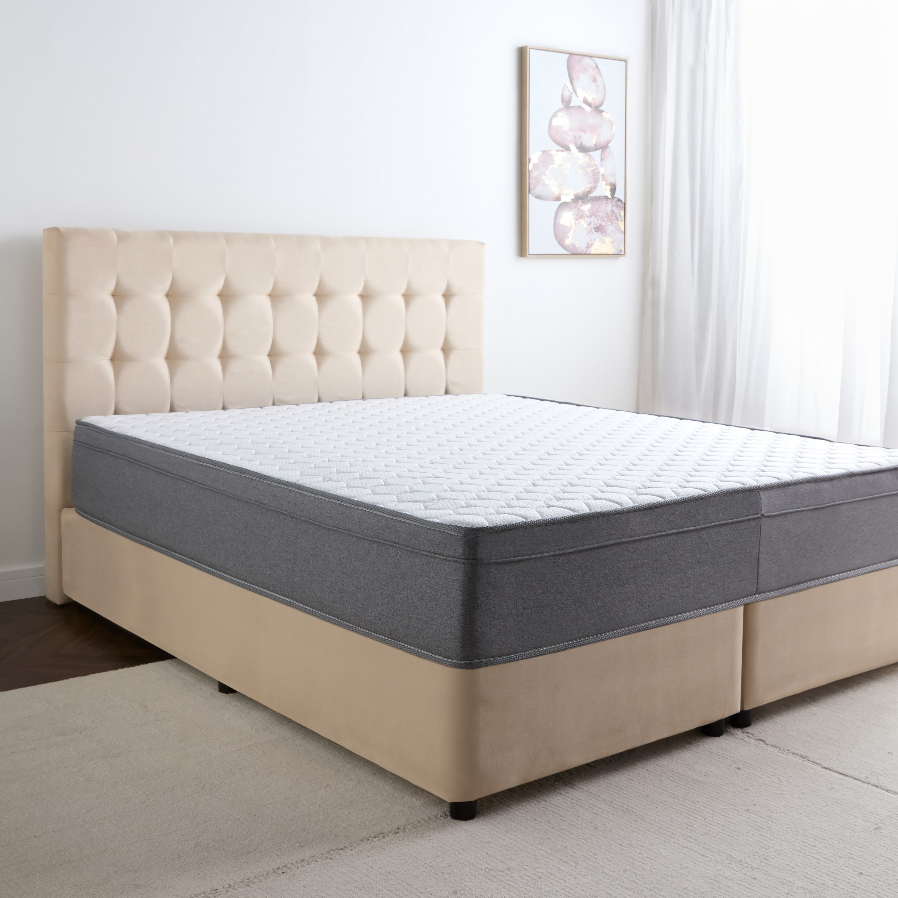 Tranquil High Resilience Visco Spring Queen Mattress - 160x200 cm-furniture-mattresses-queenmattresses-image-4