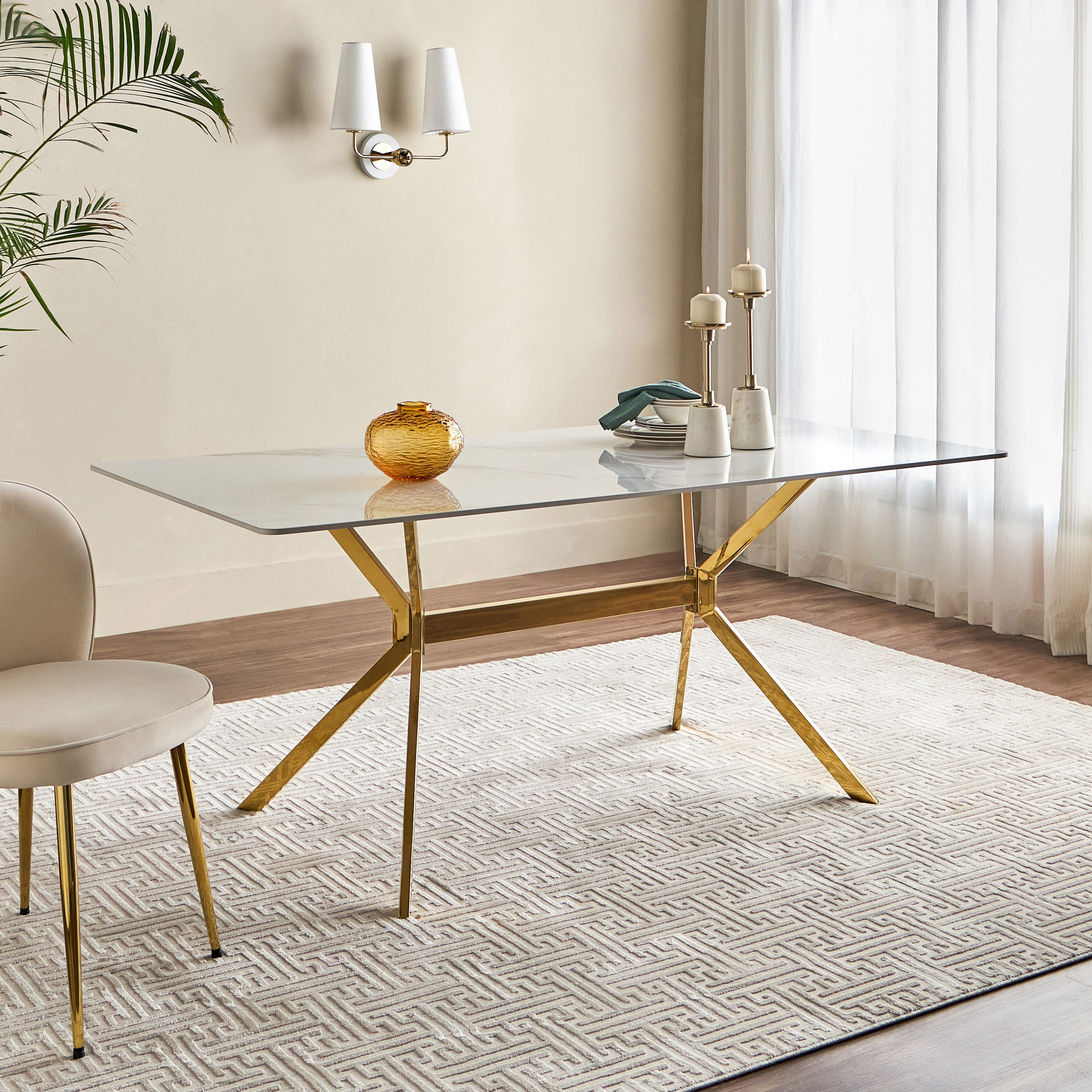 Hamlets 6-Seater Ceramic Top Dining Table