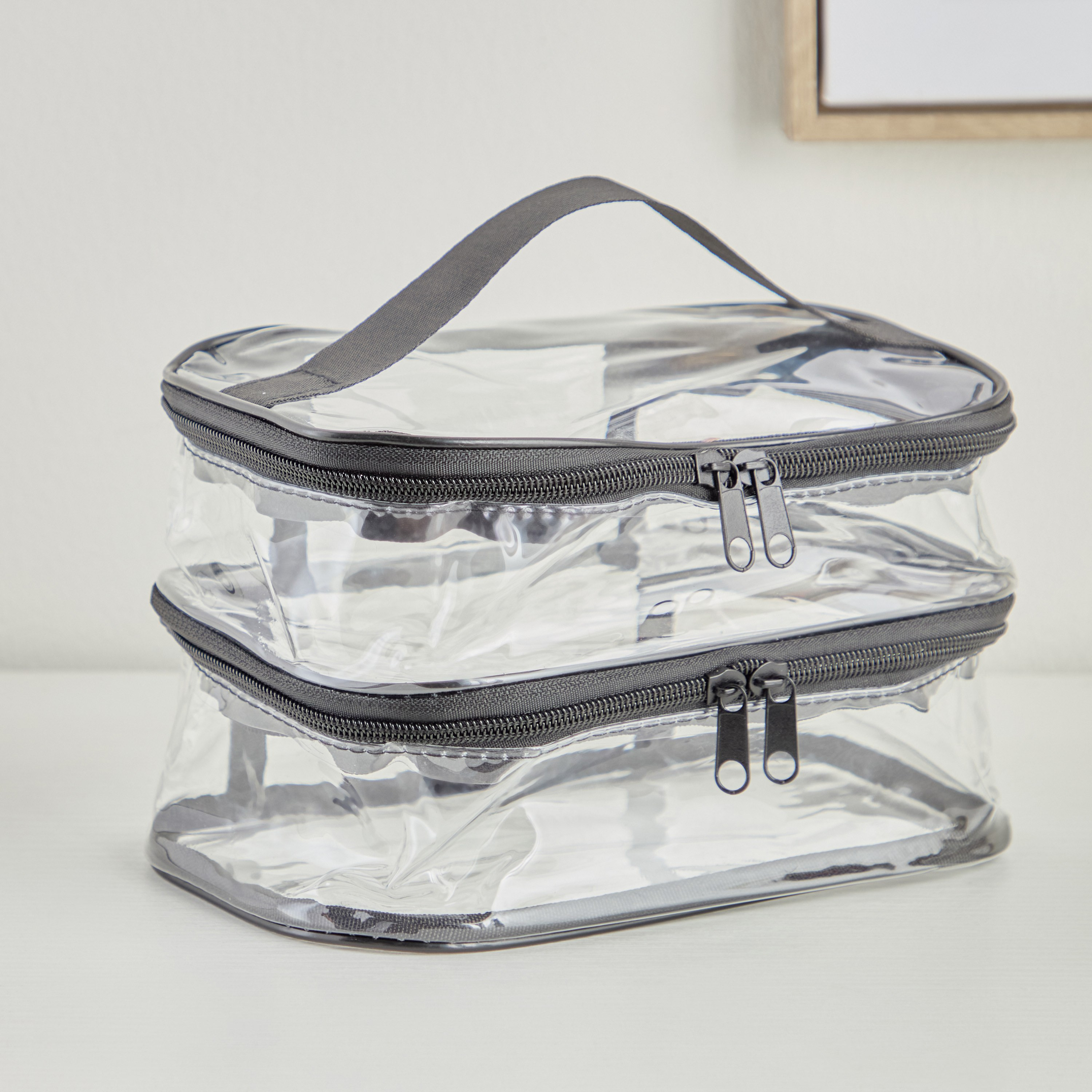 شنطة مستحضرات تجميل حجرتين - ترافيل ميت-household-storage-cosmeticorganizing-makeuporganizersandsets-image-1