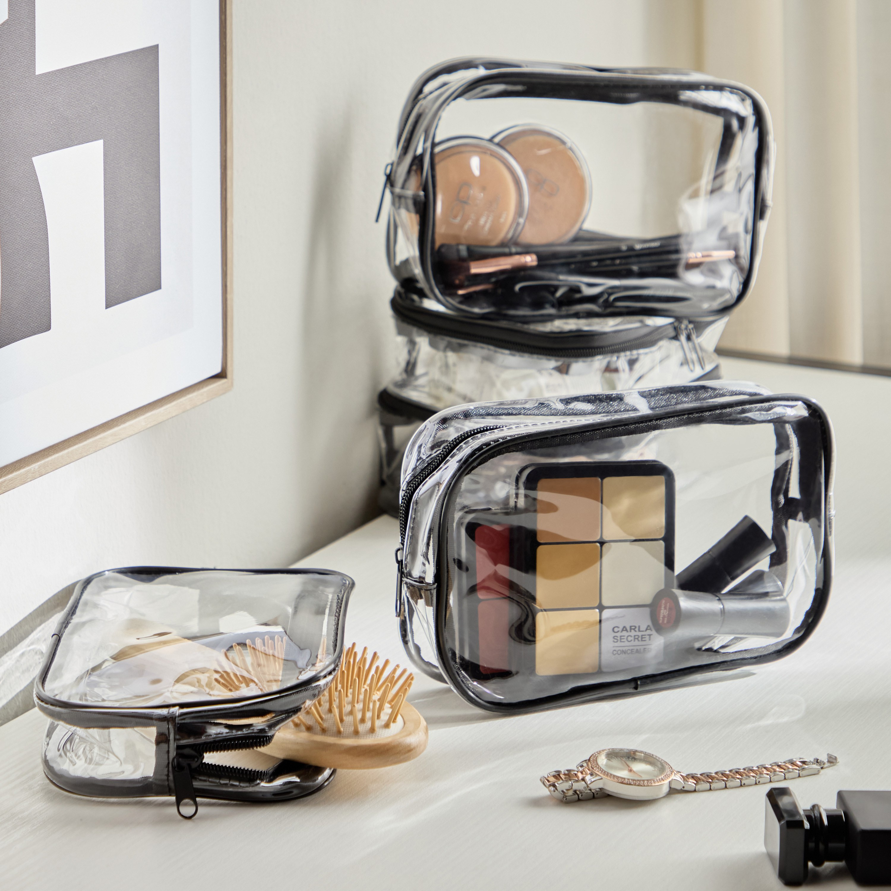 شنطة مستحضرات تجميل حجرتين - ترافيل ميت-household-storage-cosmeticorganizing-makeuporganizersandsets-image-3