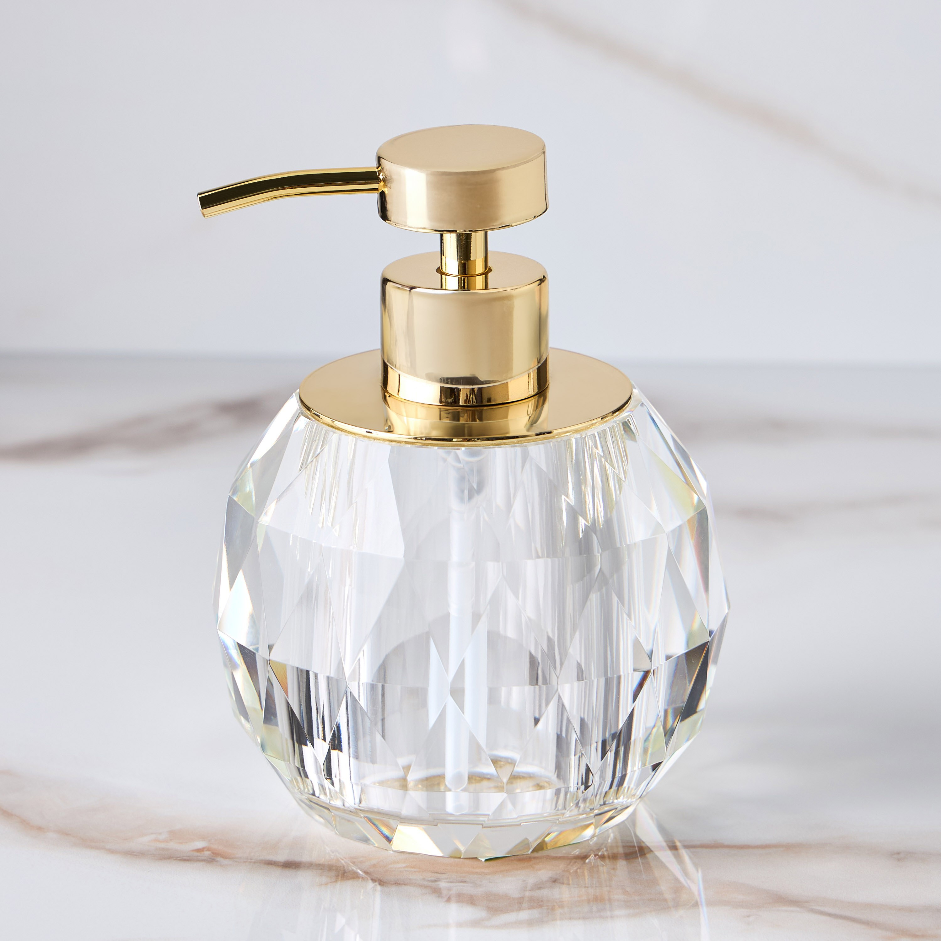 Luxor Crystal Soap Dispenser-household-bathandlaundry-bathaccessories-soapdishesanddispensers-image-1