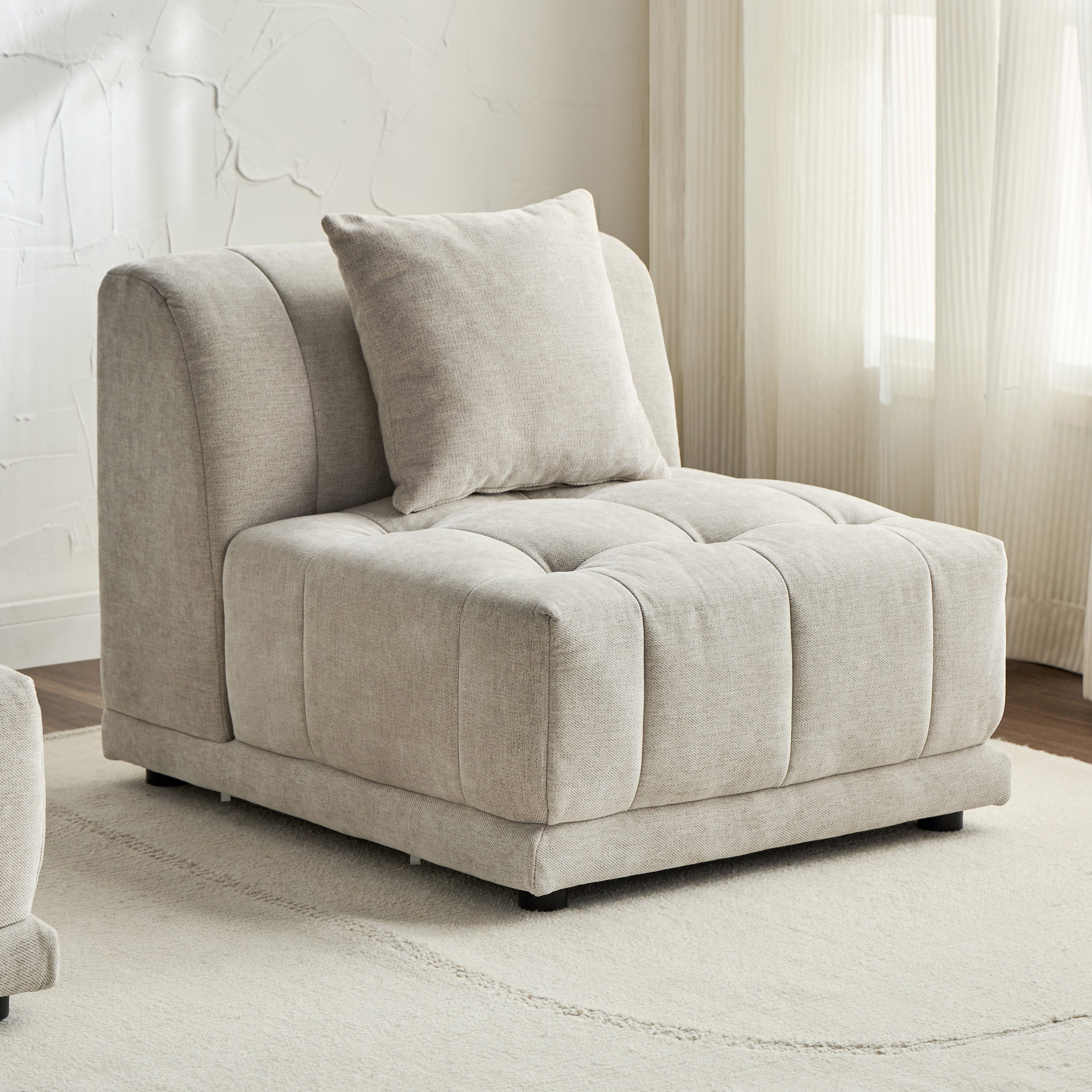 Shop Leandro Fabric Modular Armless Sofa Home Centre UAE