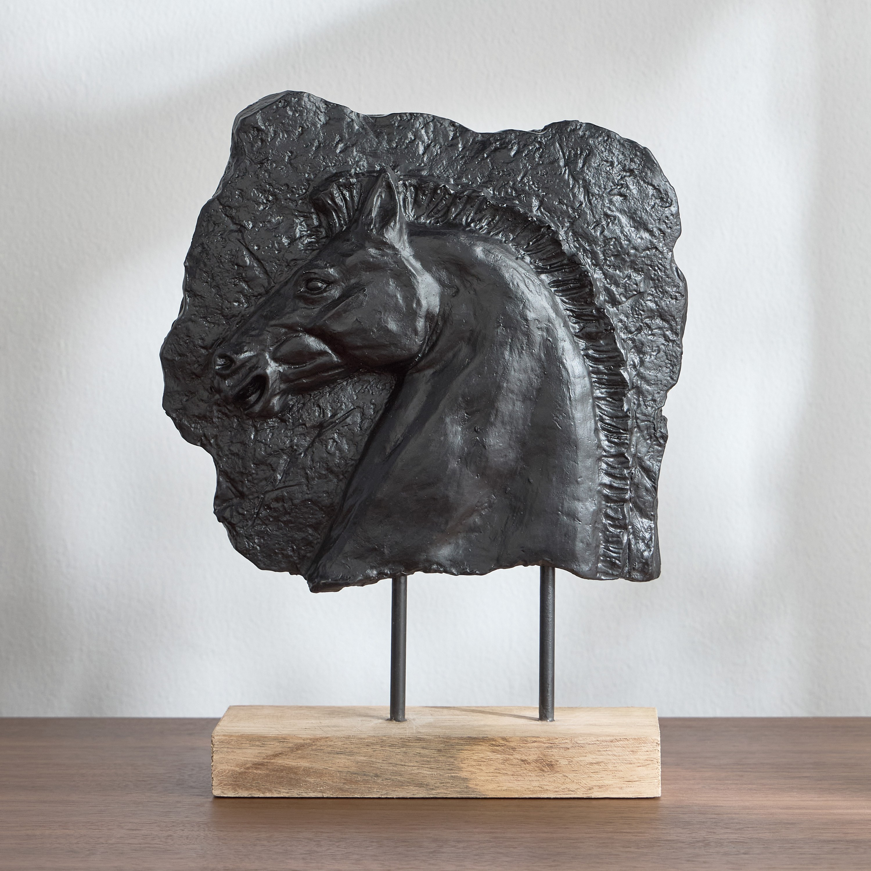 Freddy Horse Bust on Stand Decorative Sculpture-household-decor-decorativeobjectsandsculptures-image-1