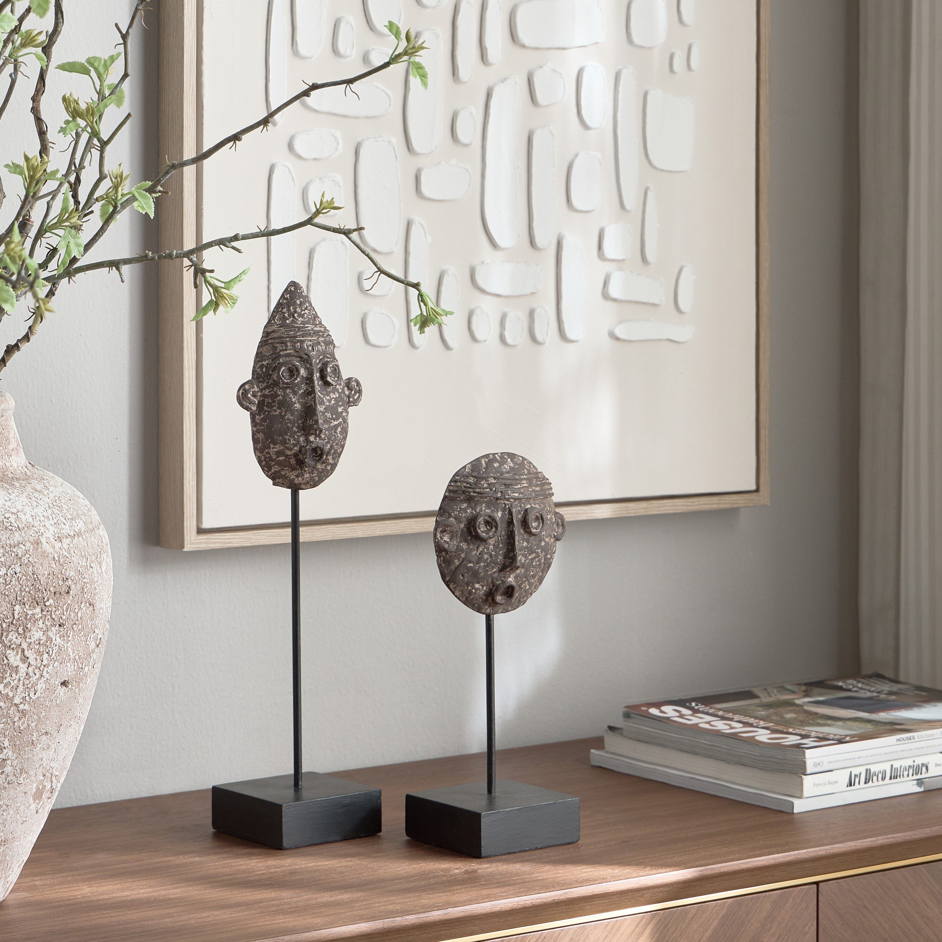 قطعة ديكور قناع قبلي - براسكا-household-decor-decorativeobjectsandsculptures-image-3