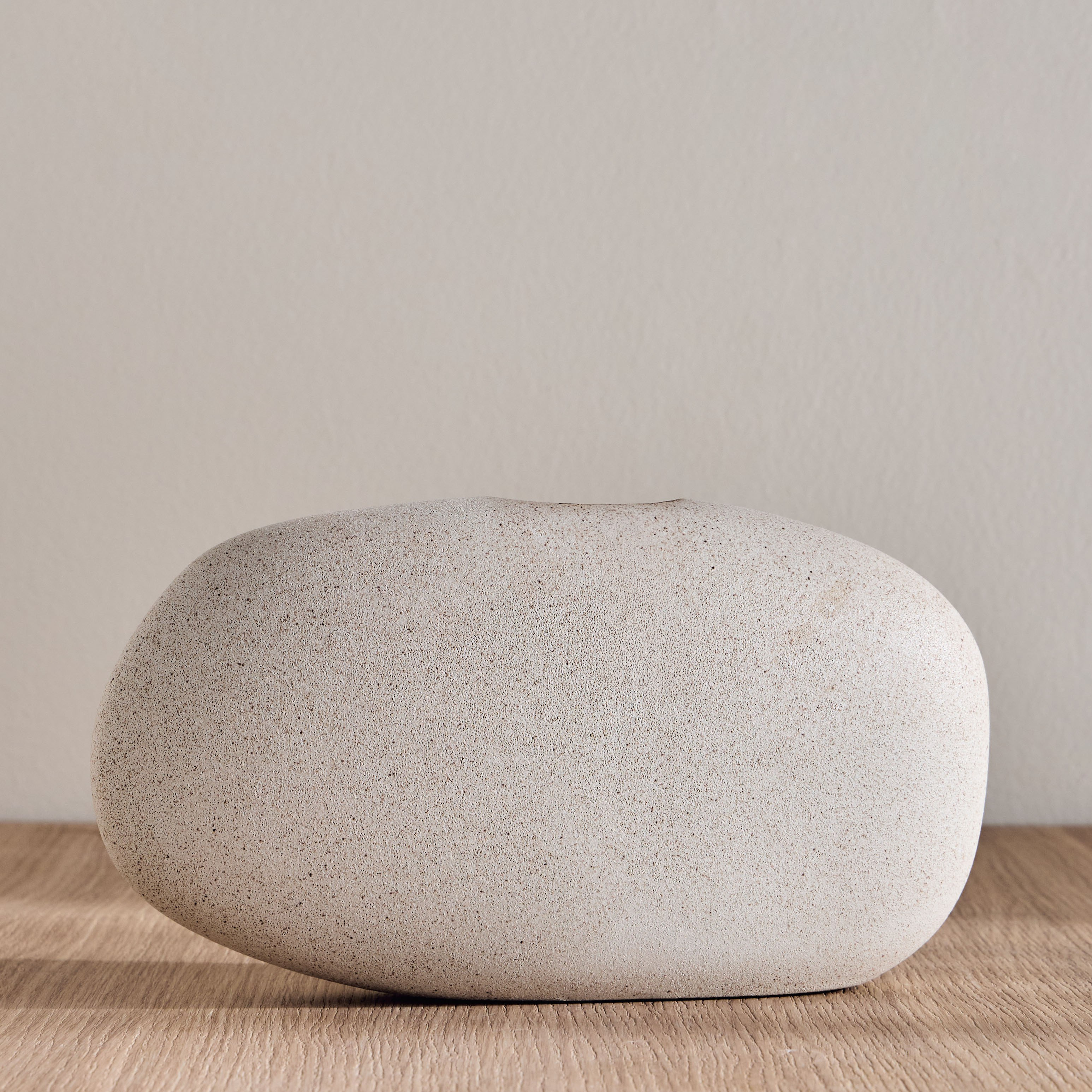 Torino Organic Ceramic Vase - 19 cm-household-decor-vasesandbowls-image-1