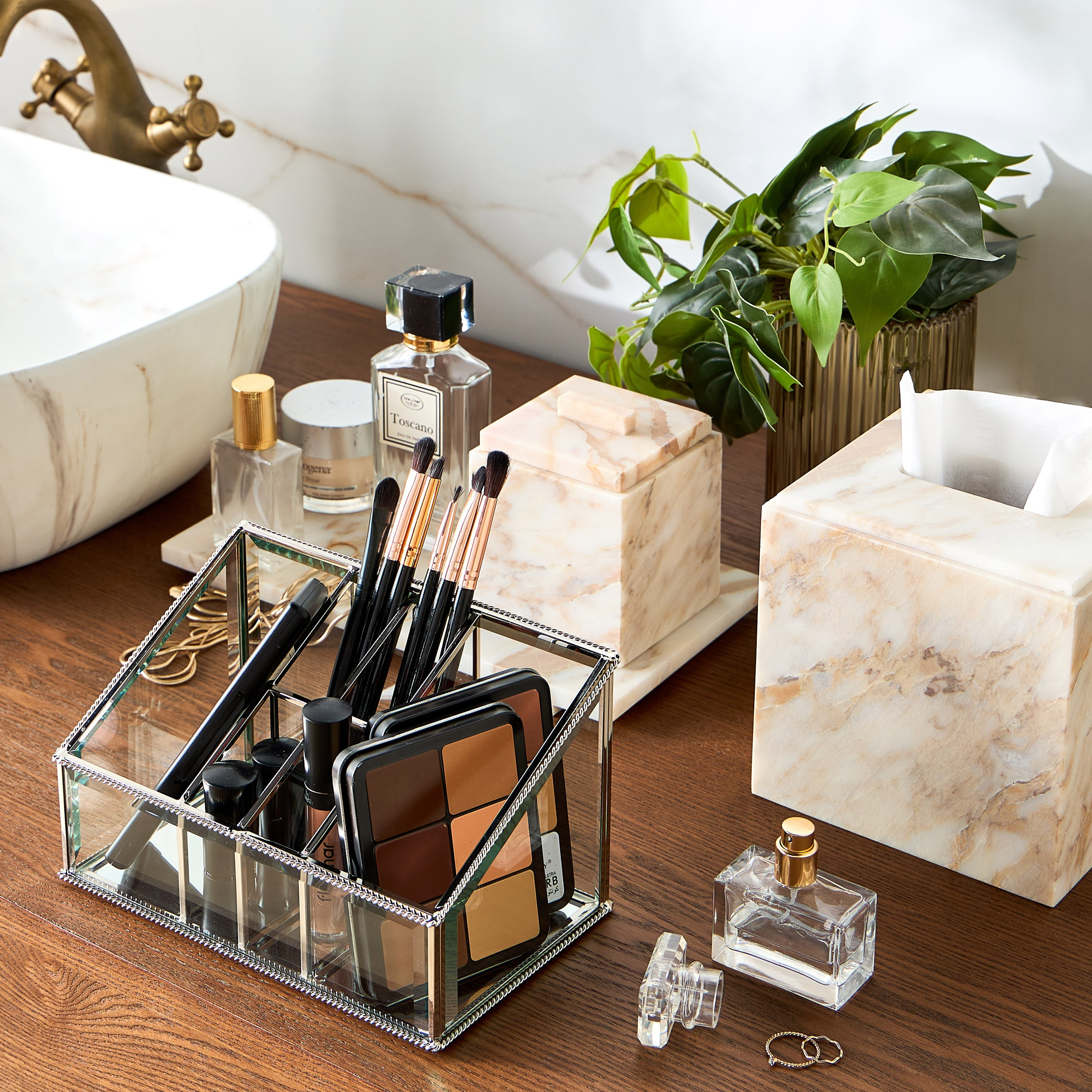 Hannah 6-Compartment Cosmetics Organiser-household-storage-cosmeticorganizing-makeuporganizersandsets-image-3