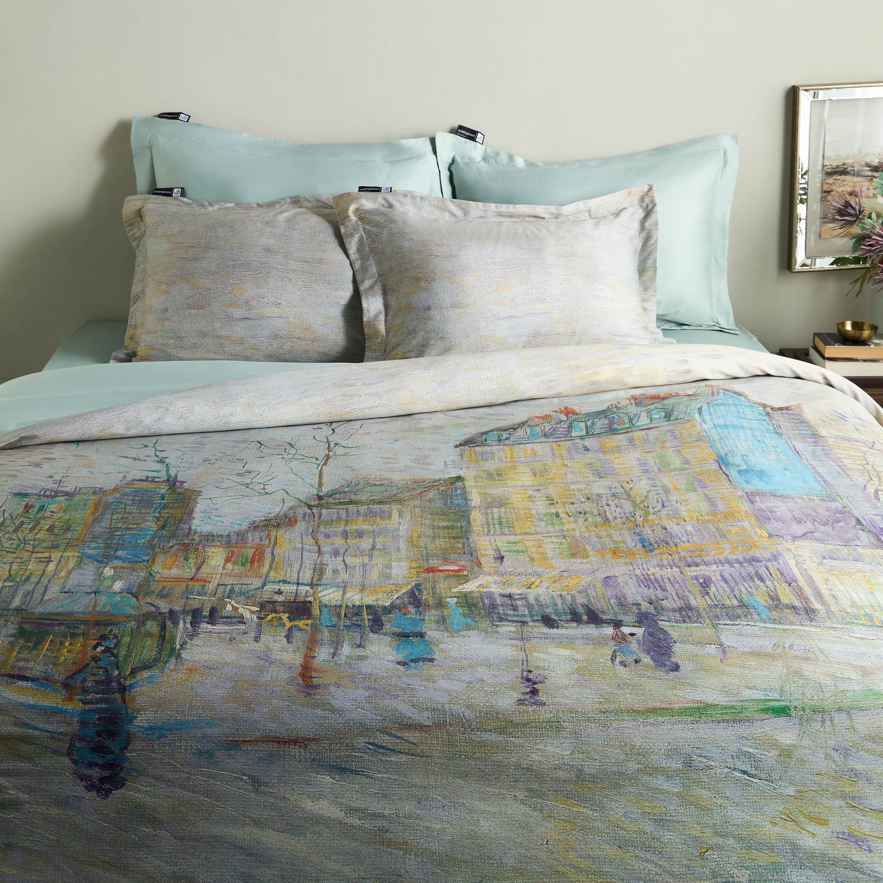 Van Gogh Boulevard Cotton 3-Piece Super King Duvet Cover Set - 220x260 cm-household-bedding-duvetandcovers-duvetcovers-image-2
