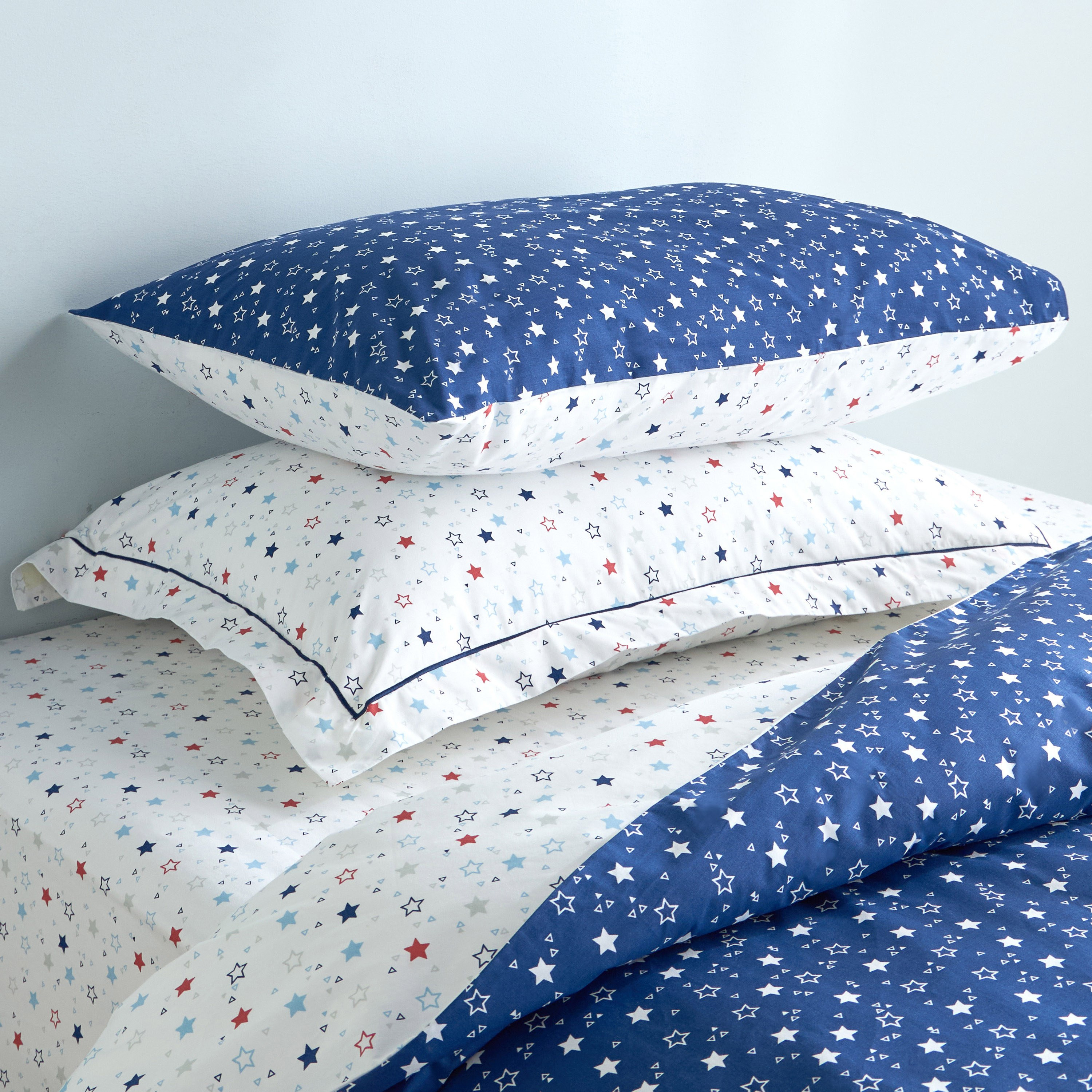 Eco Cotton 200 Thread Count Full Fitted Sheet - 120x200 cm-babyandkids-beddingandwindows-bedding-fittedandflatsheets-image-3