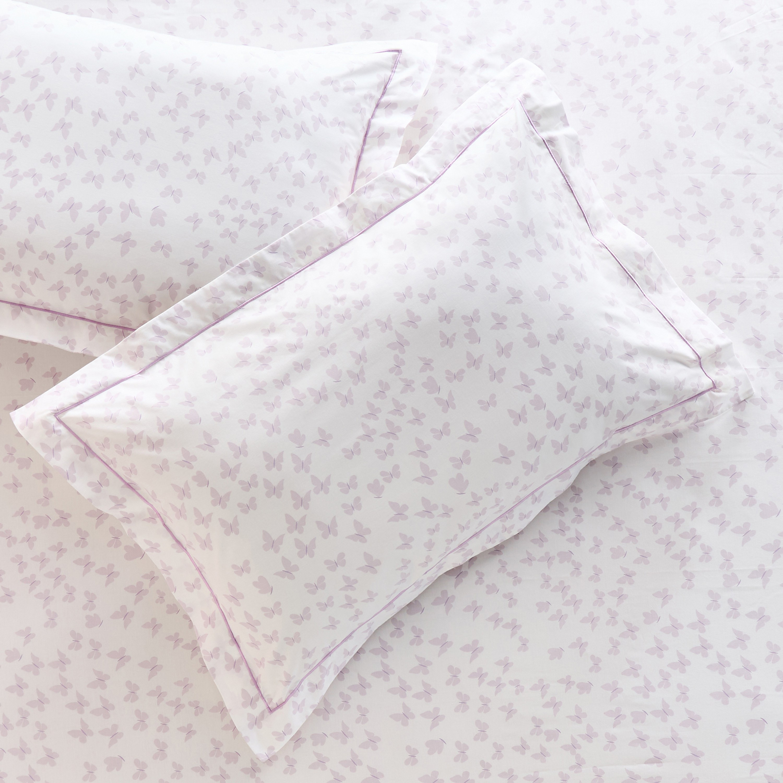 Eco Butterfly Cotton 200 Thread Count 2-Piece Pillowcase Set - 50x75 cm-babyandkids-beddingandwindows-bedding-pillowcases-image-2