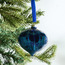 Ribbed Glass Hanging Ornament - 8 cm-household-christmas-decorandtableware-decoraccessories-image-1