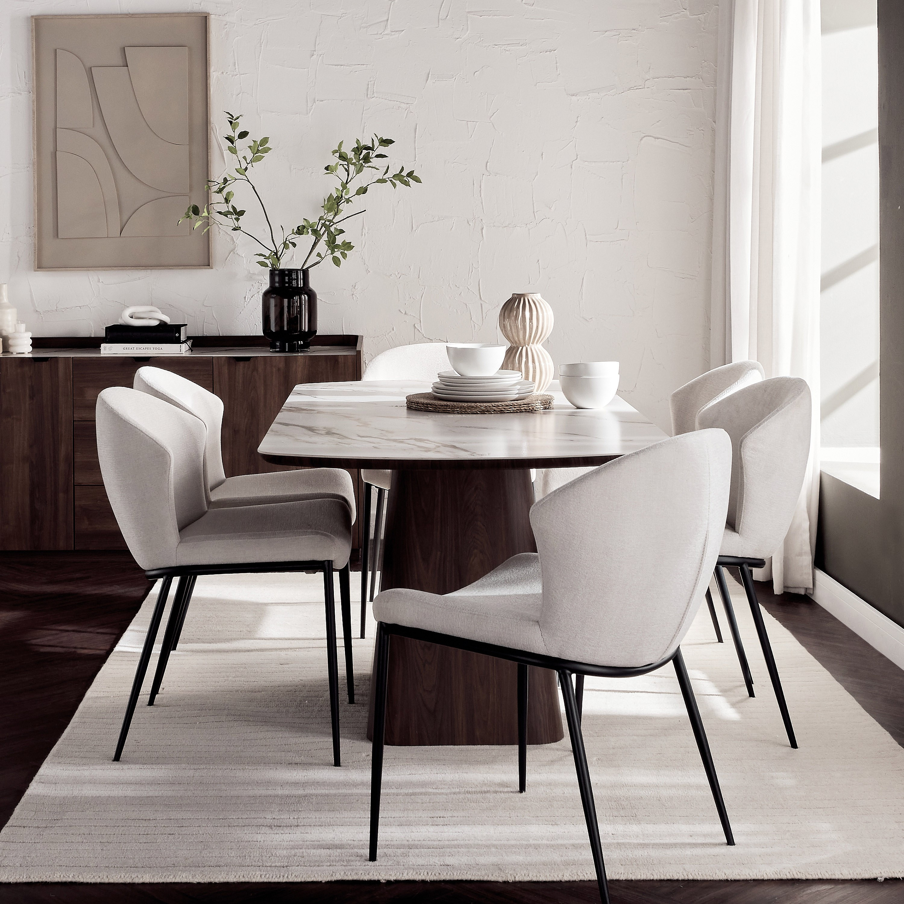 Shop Hadley Fabric Dining Chair | Home Centre UAE