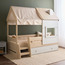Montessori Hut Twin Bed - 90x200 cm-babyandkids-kidsbeds-twinbeds-image-1