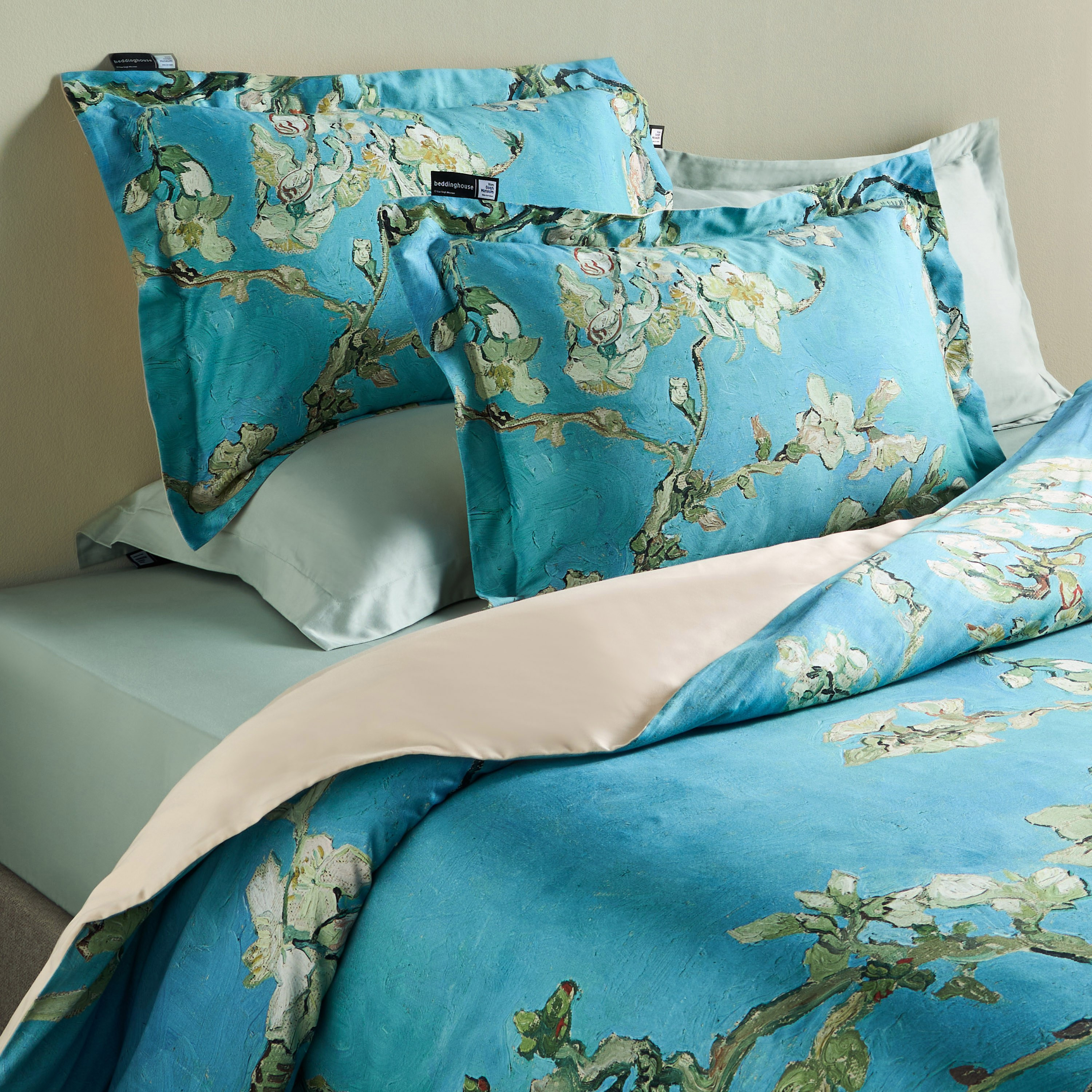 Van Gogh Almond Blossom Cotton 3-Piece King Duvet Cover Set - 220x230 cm